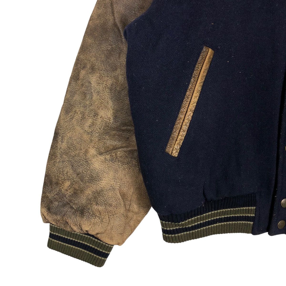 Japanese Brand 🔥90s Rare Vintage Varsity Jacket O’neill Santa Cruz Leather Size US M / EU 48-50 / 2 - 5 Thumbnail
