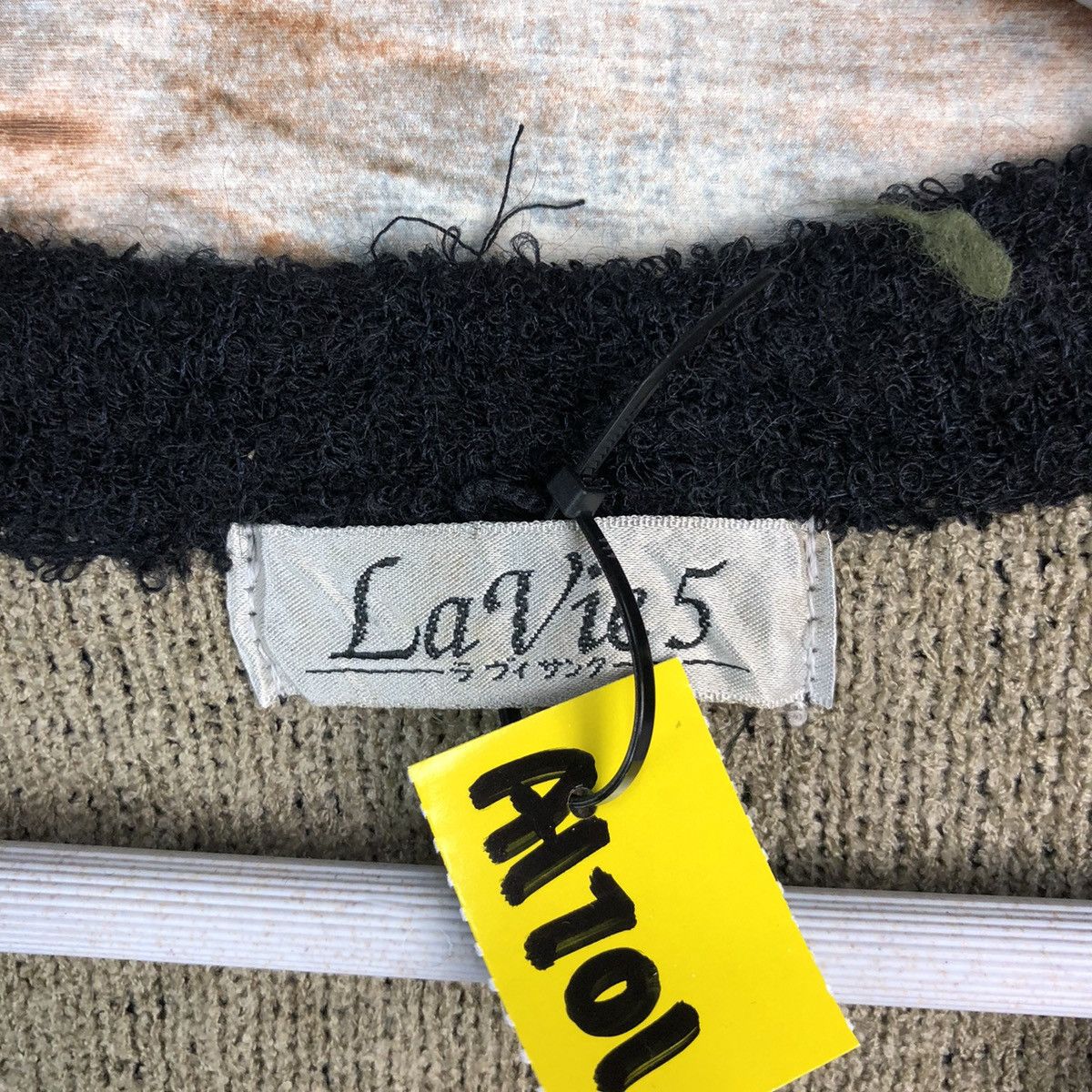 Homespun Knitwear × Japanese Brand La Vies Black Cardigan Knitwear #A1701 Size M / US 6-8 / IT 42-44 - 9 Thumbnail