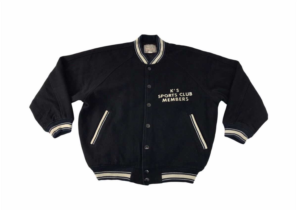 Japanese Brand Kearney House Club Member Simple Varsity Jacket Wool Sleeve Size US M / EU 48-50 / 2 - 2 Thumbnail