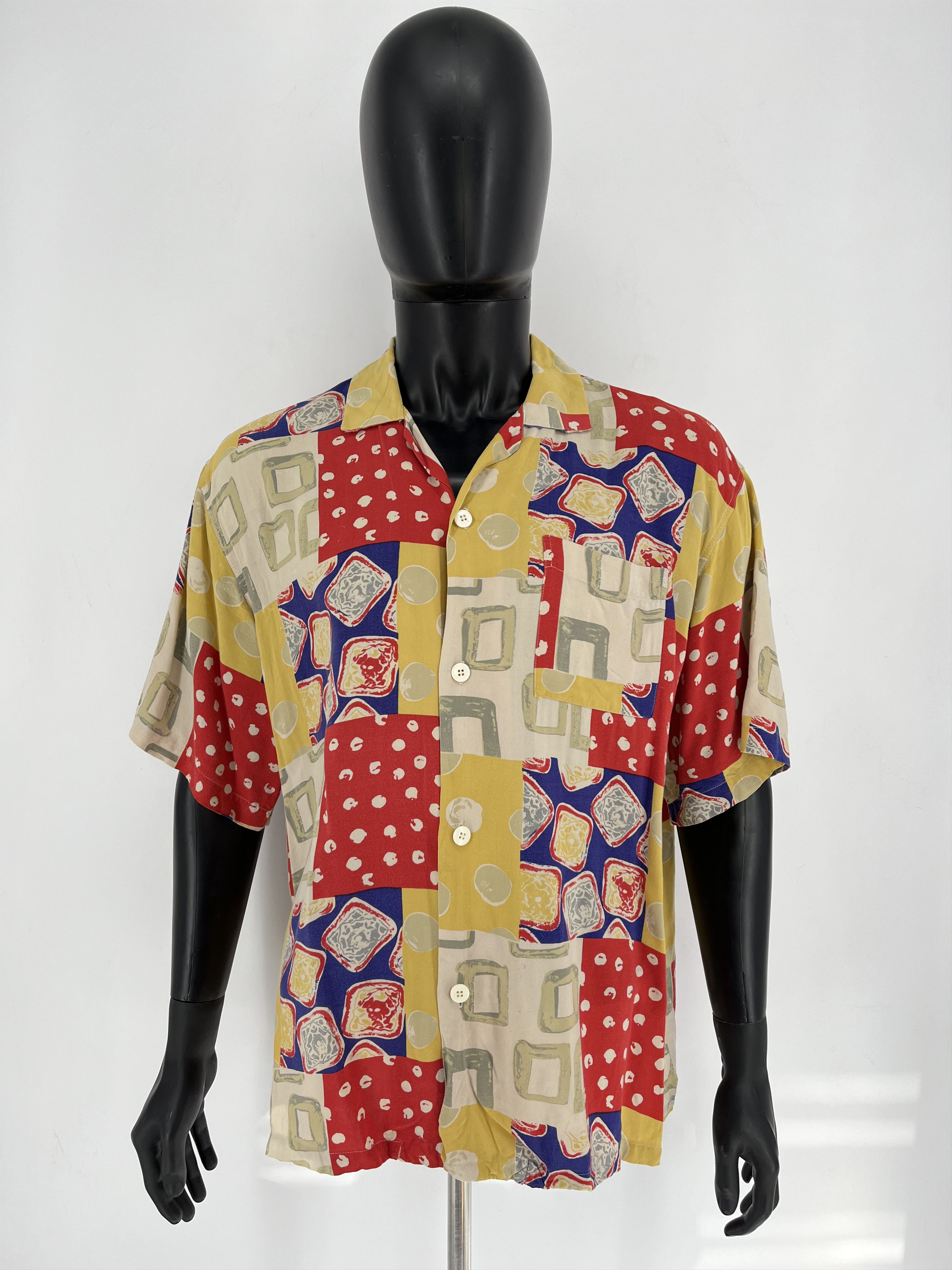 Vintage Vintage Y2K Art Streetwear Hawaiian Travis Scott style Size US L / EU 52-54 / 3 - 2 Thumbnail