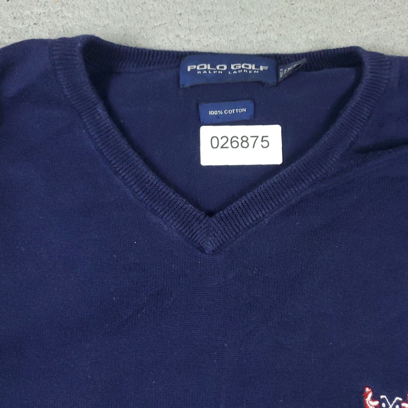 Polo Ralph Lauren Polo Ralph Lauren Vest Mens XL Blue V Neck Golf Casual Sweater Size US XL / EU 56 / 4 - 3 Thumbnail