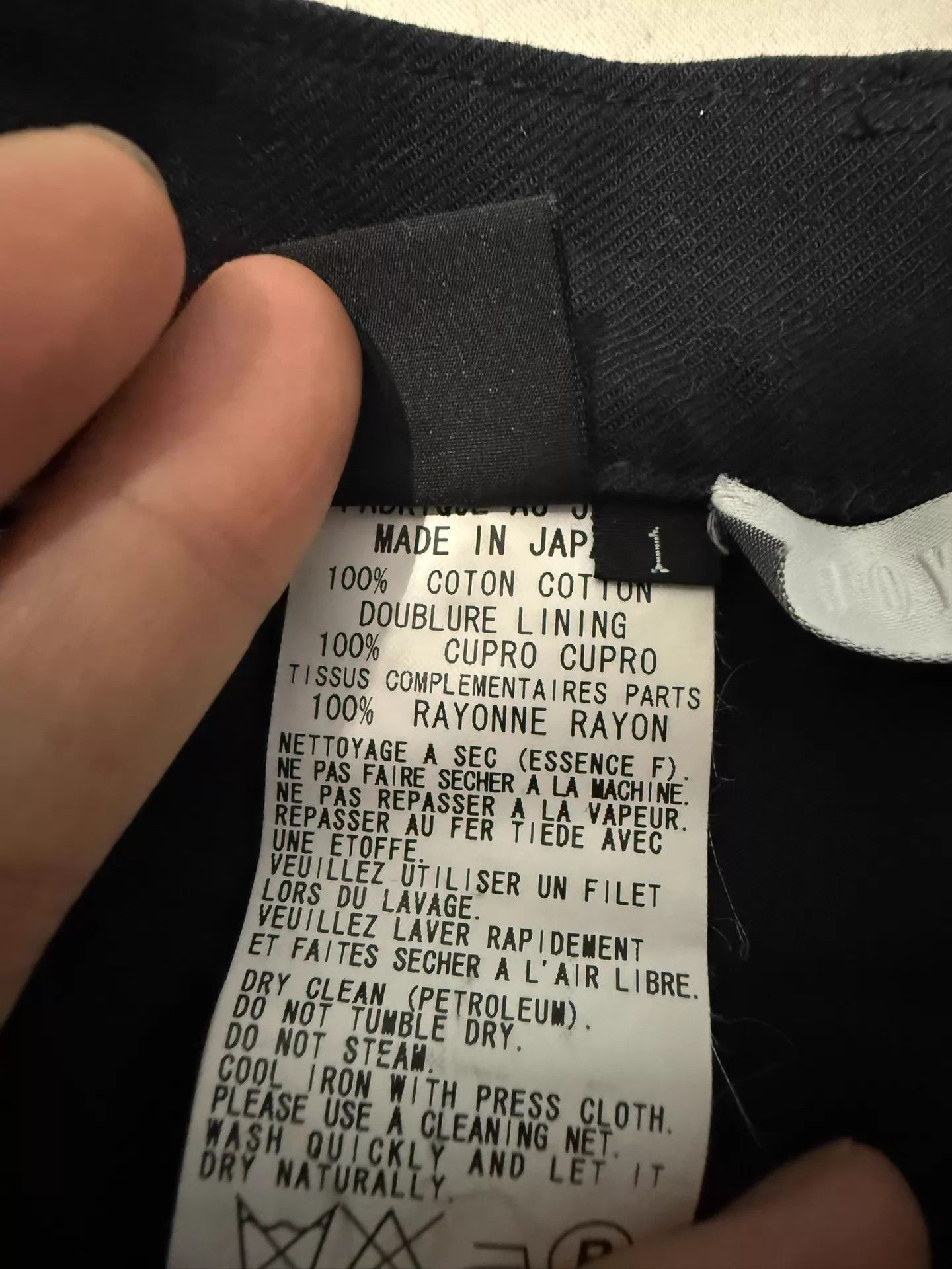Yohji Yamamoto Y's Yohji Yamamoto skirt 72cm 50-55cm c/p 9/10 authentic Size 26" / US 2 / IT 38 - 4 Thumbnail