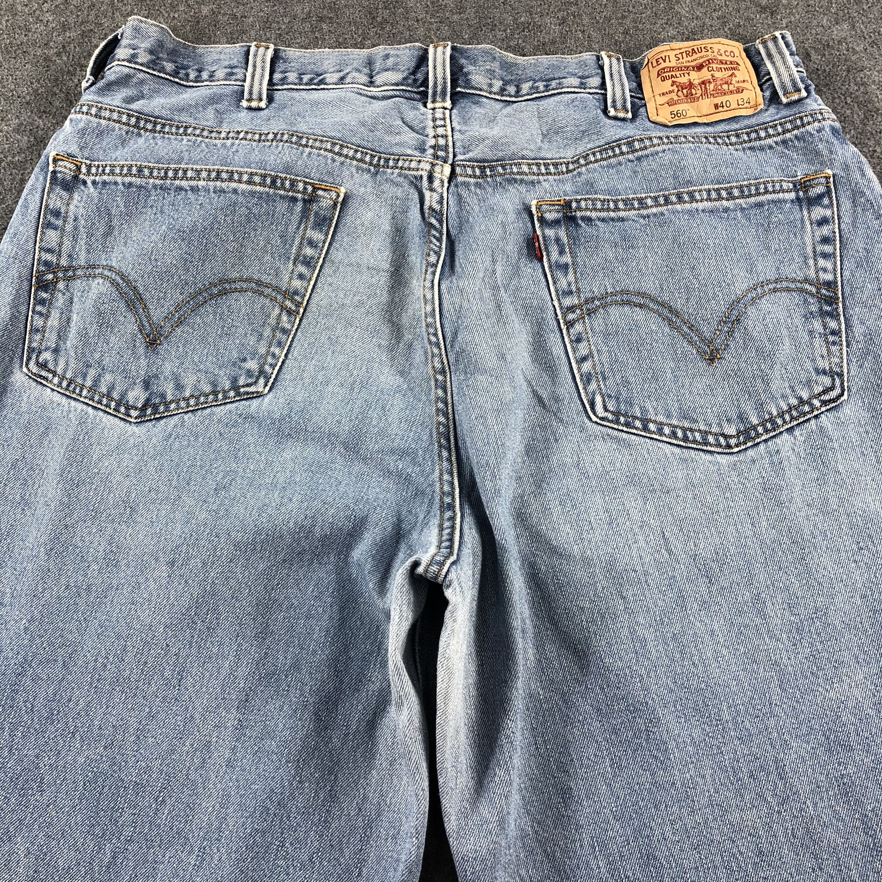Levi's Vintage Blue Wash Levis 560 Jeans-J2460 Size US 40 / EU 56 - 4 Thumbnail