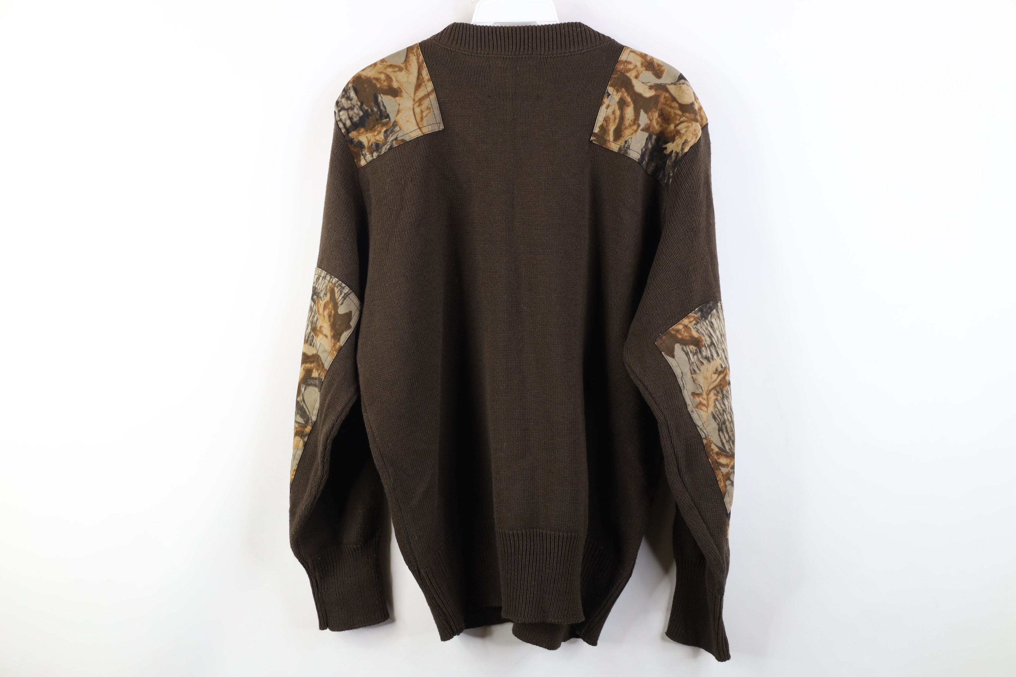 Vintage Vintage 90s Streetwear Elbow Patch Commando Knit Sweater Size US L / EU 52-54 / 3 - 11 Thumbnail