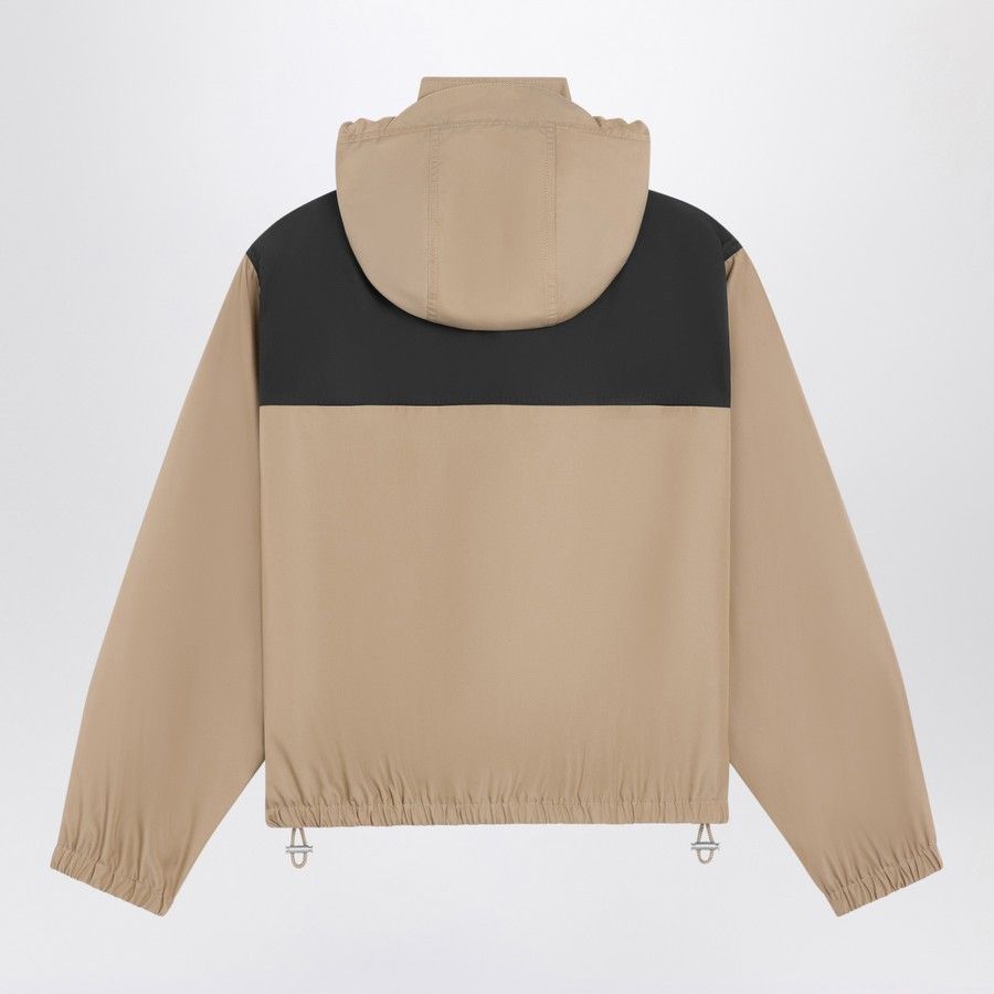 Celine o1d2blof0226 Windbreaker Jacket in Brown/Black Size US M / EU 48-50 / 2 - 2 Thumbnail