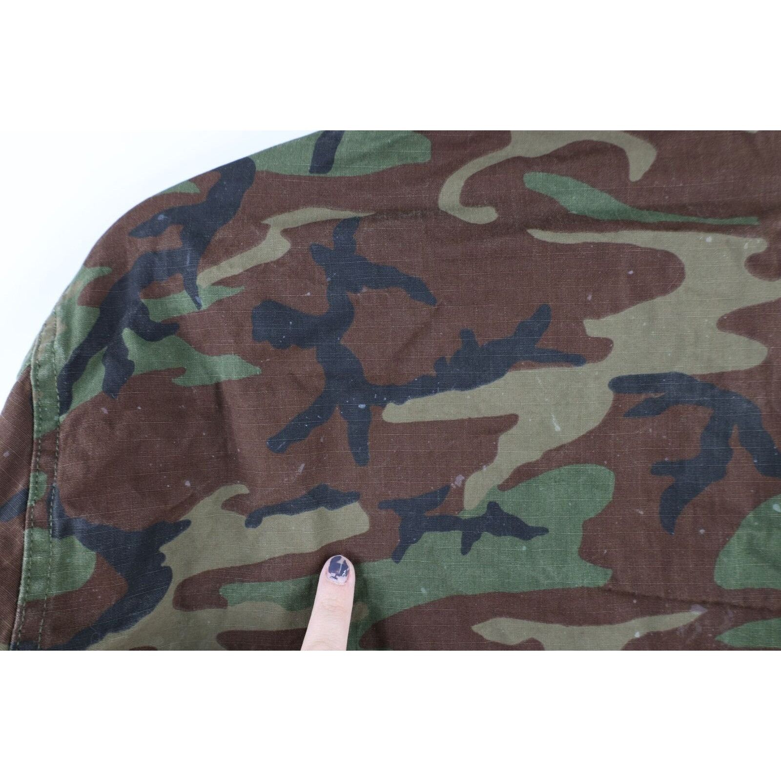 Vintage Vintage 70s Thrashed Ripstop Poplin Camouflage Jacket Size US M / EU 48-50 / 2 - 18 Thumbnail