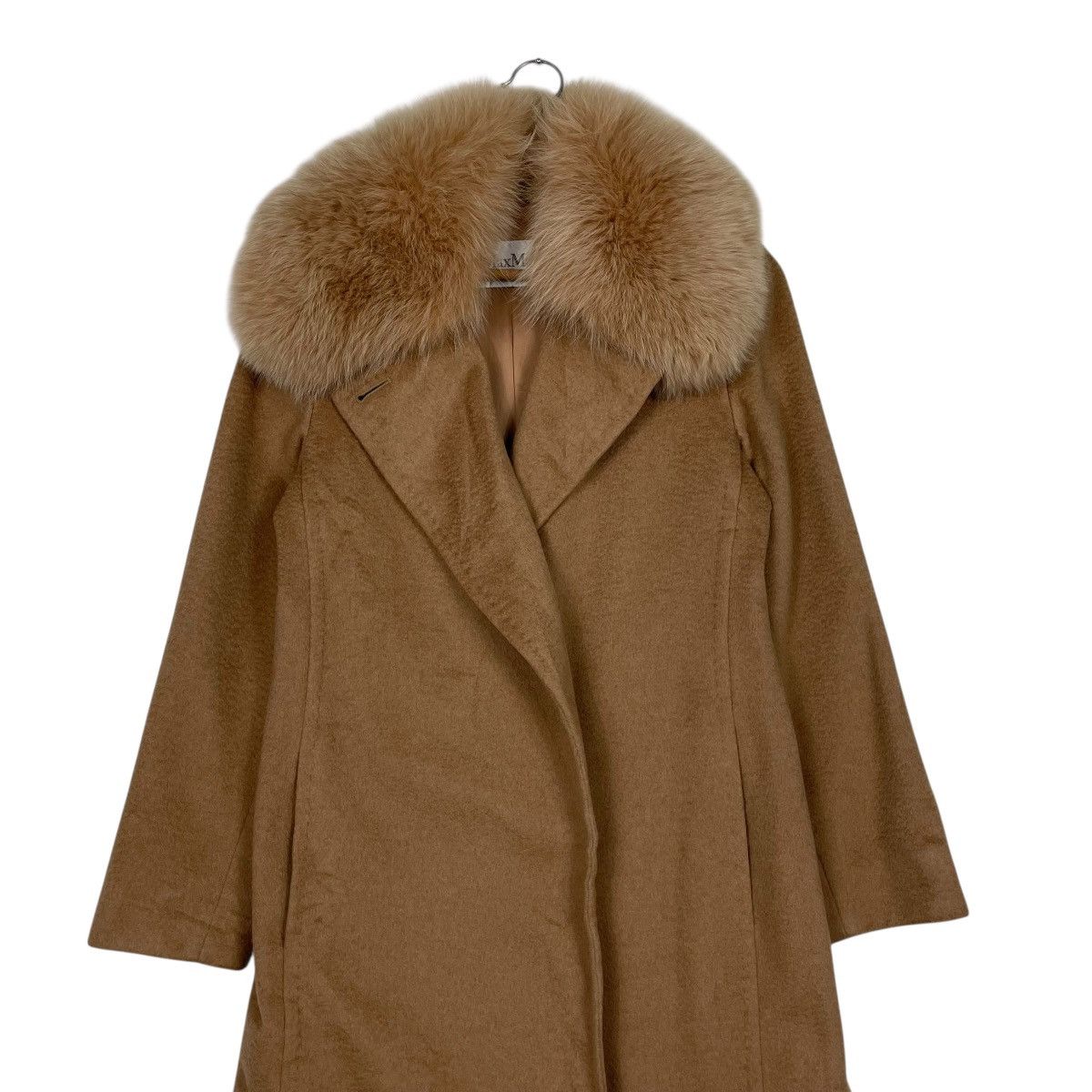 Max Mara Max Mara Brown Coat With Large Fur Collar Size XS / US 0-2 / IT 36-38 - 3 Thumbnail