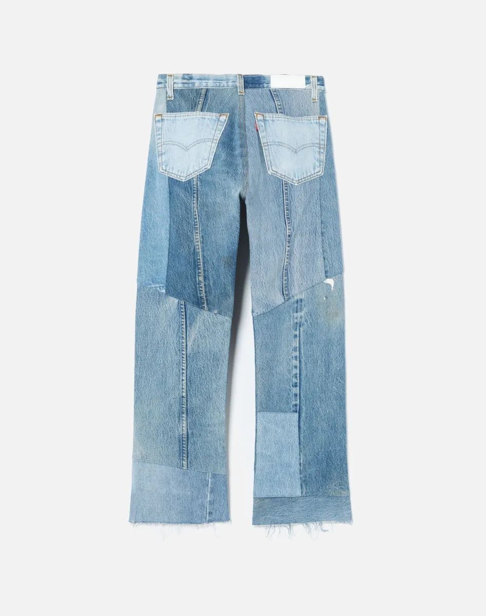RE/DONE o1mle0425 70S Loose Flare Jeans in Blue Size 31" - 2 Thumbnail