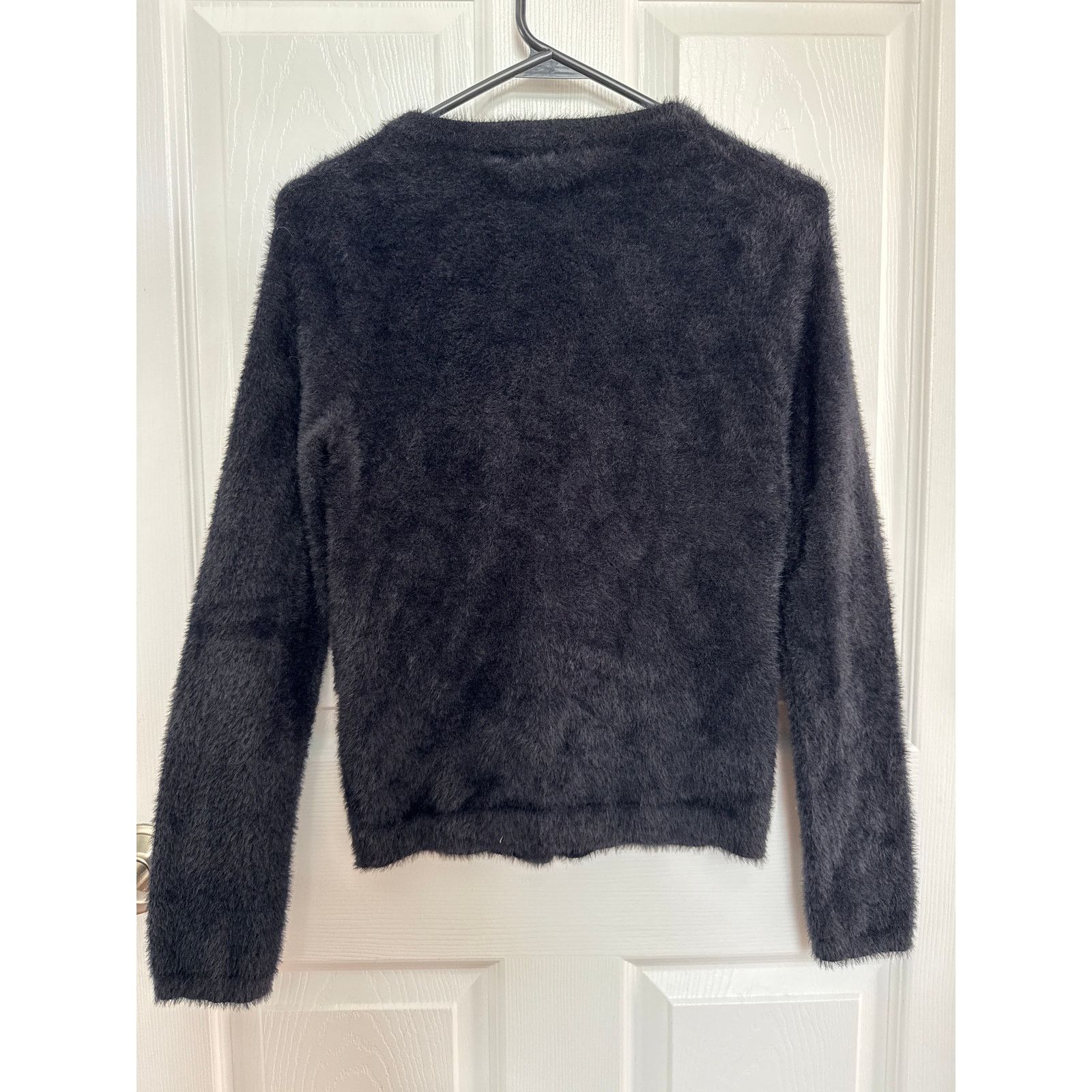 Madewell Madewell Hewitt Fuzzy Cardigan Sweater button down Black Size S / US 4 / IT 40 - 13 Thumbnail
