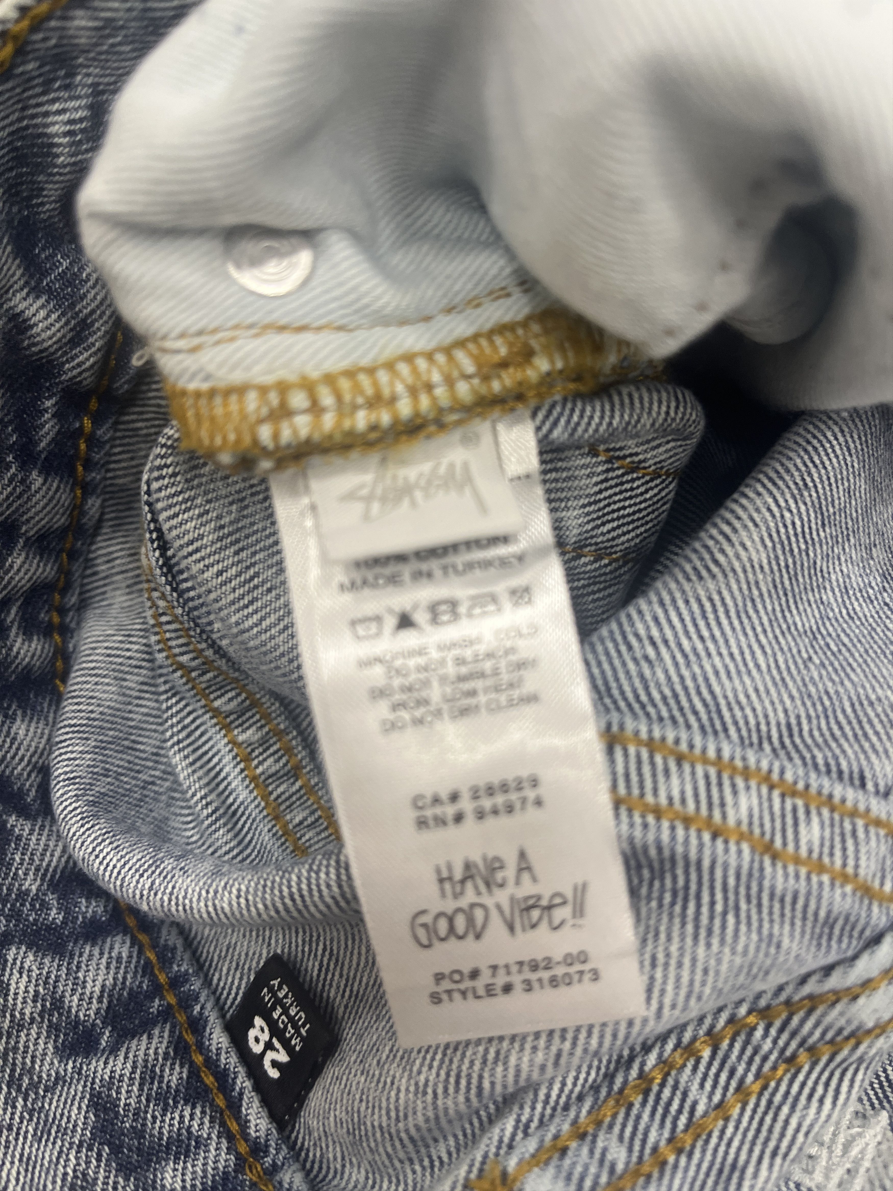 Dries Van Noten × Stussy Stussy x Dries Van noten stencil jeans Size US 28 / EU 44 - 9 Thumbnail