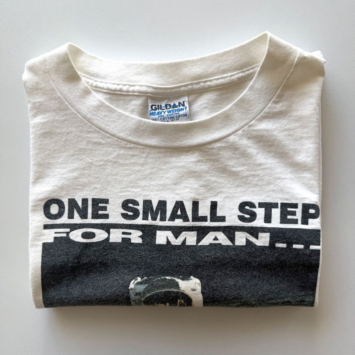 Vintage 1994 Vintage NASA Apollo 11 Neil Armstrong Quote Tee Size US XL / EU 56 / 4 - 6 Thumbnail