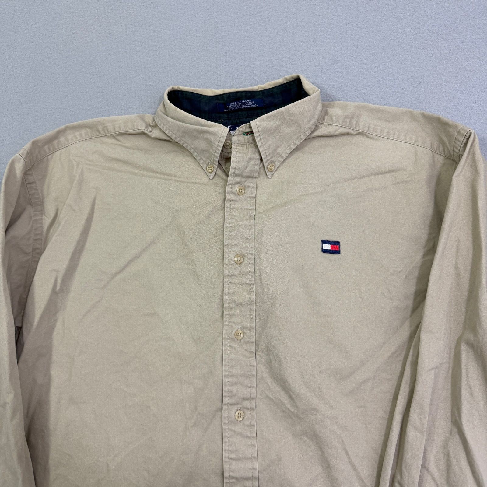 Tommy Hilfiger Vintage Tommy Hilfiger Button Down Shirt Extra Large Preppy Size US XL / EU 56 / 4 - 2 Thumbnail