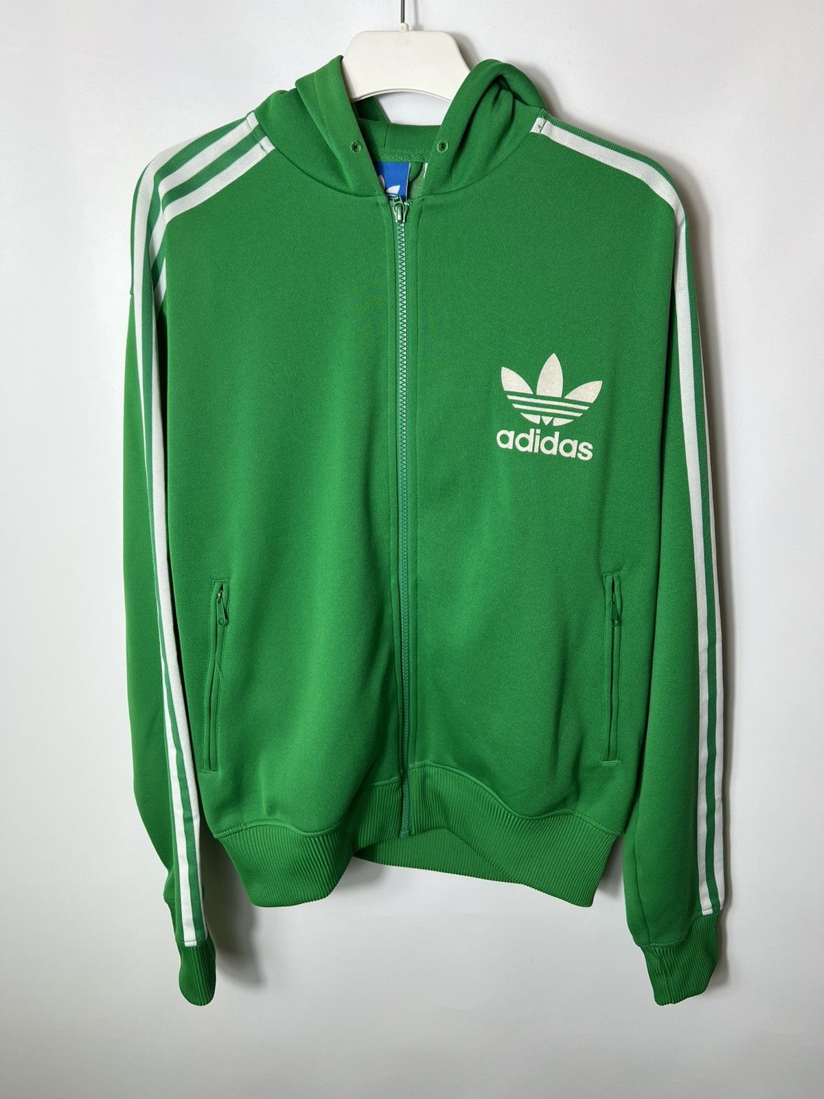 Adidas Vintage streetwear y2k hype Adidas Zip Hoodie Green Size US L / EU 52-54 / 3 - 1 Thumbnail
