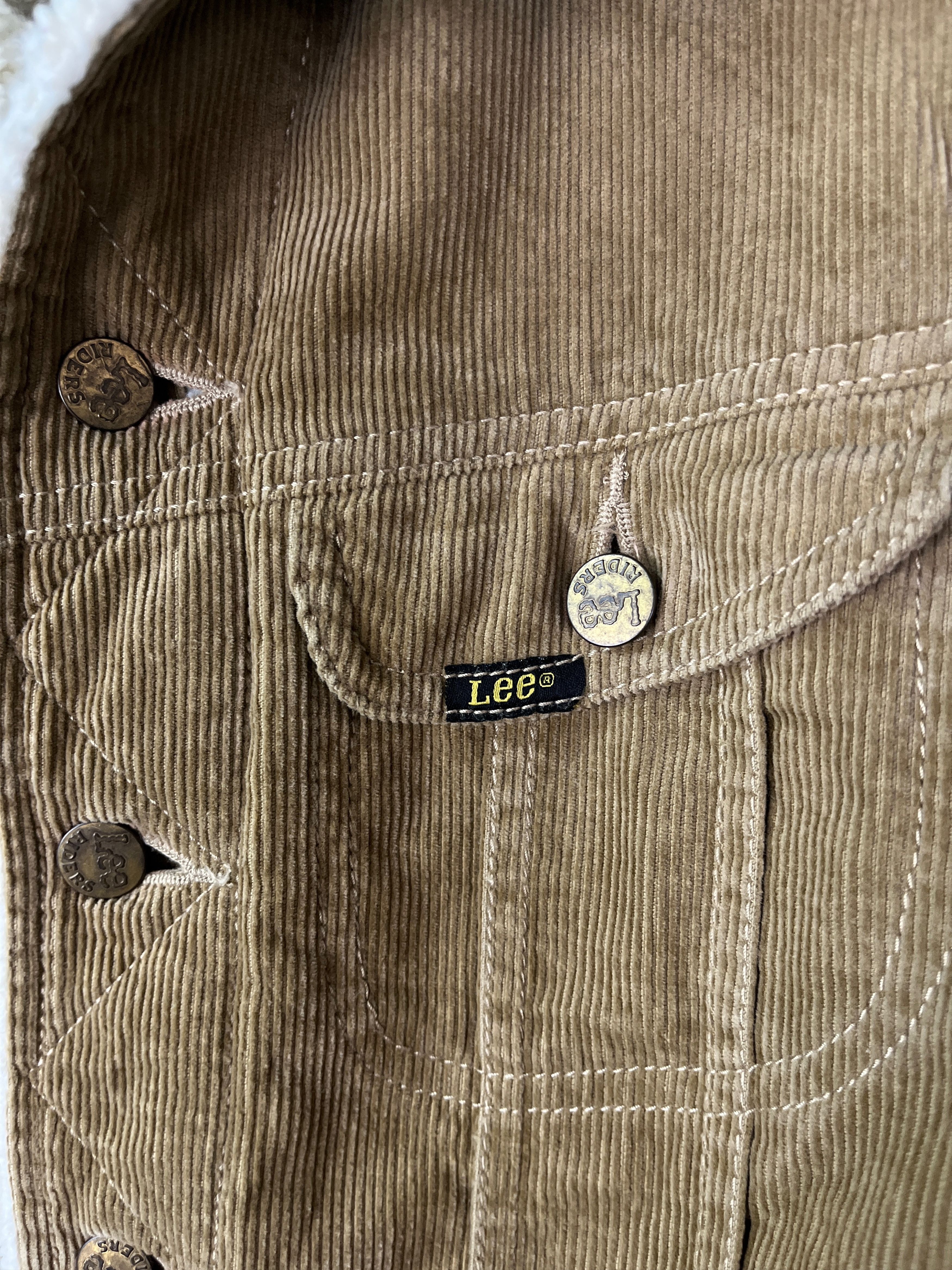 Lee Lee Storm Rider Corduroy Sherpa Lined Trucker Type 3 Jacket Size S / US 4 / IT 40 - 6 Thumbnail