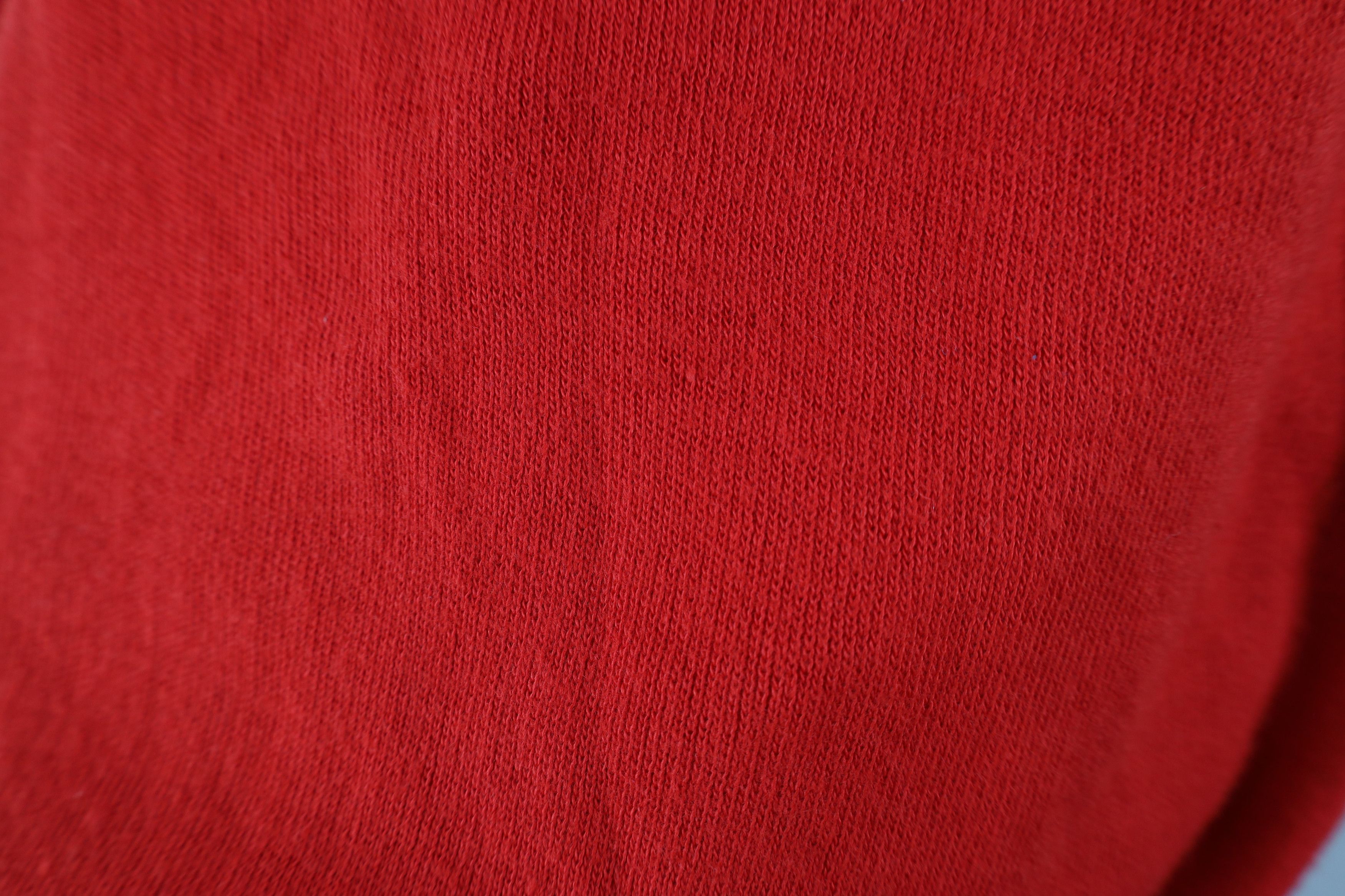 Vintage Vintage 70s Streetwear Knit V-Neck Sweater Vest Red USA Size US L / EU 52-54 / 3 - 6 Thumbnail