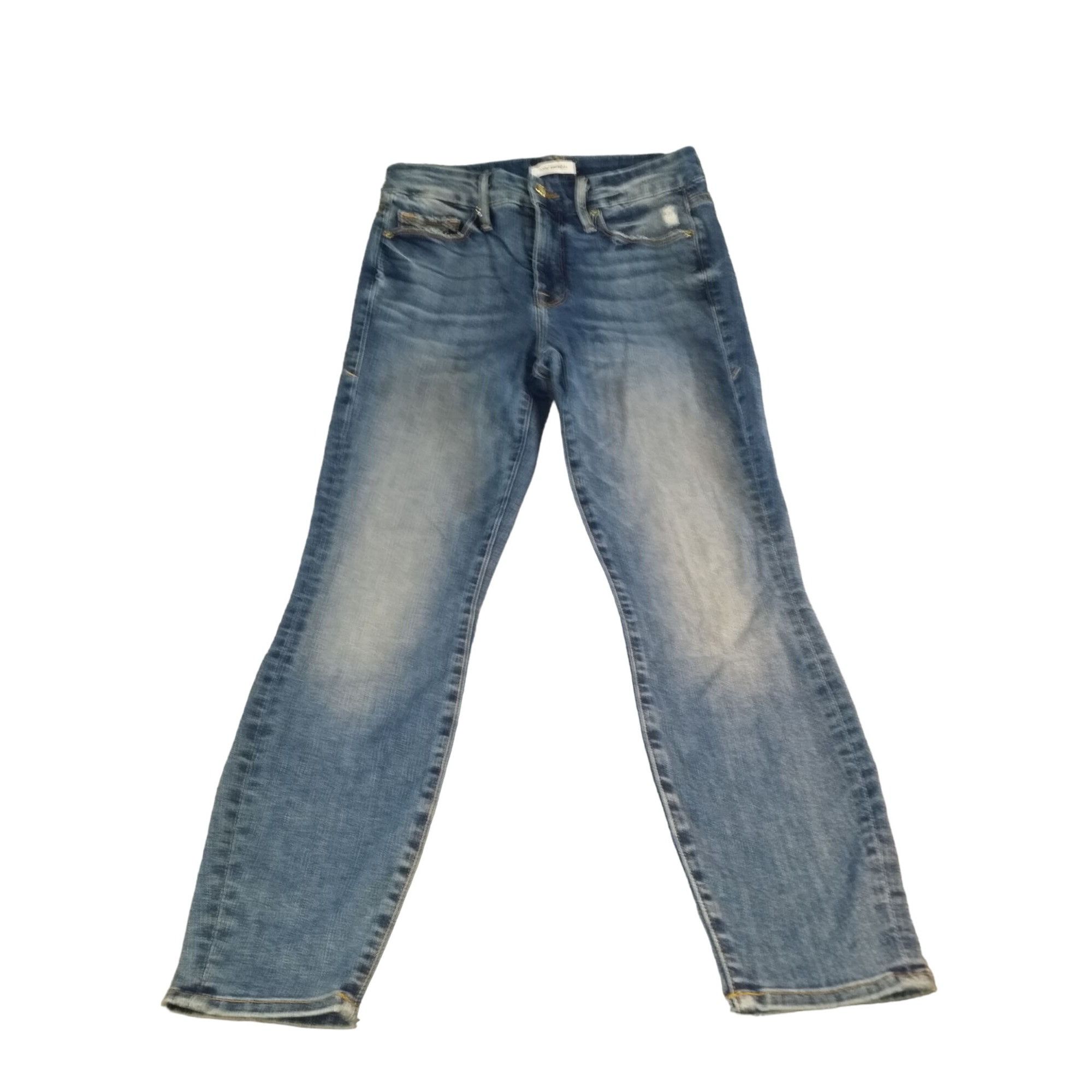 Good American Good American Crop Jeans Women Sz 2/26 Good Legs GLC148T Ski Size 26" / US 2 / IT 38 - 1 Thumbnail