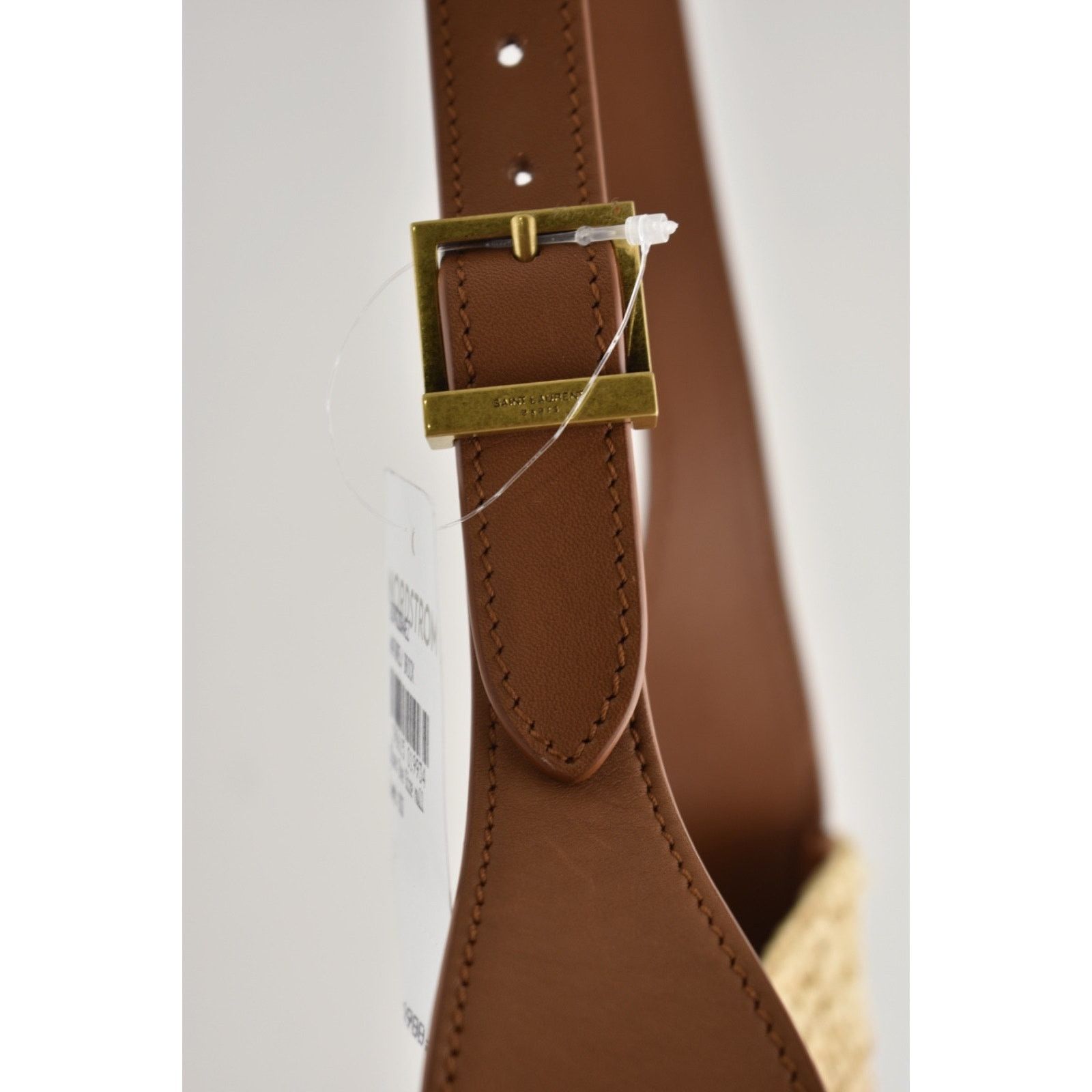 Yves Saint Laurent Saint Laurent Baby Le 5 A 7 Raffia YSL Hobo Bucket Bag Size ONE SIZE - 15 Thumbnail
