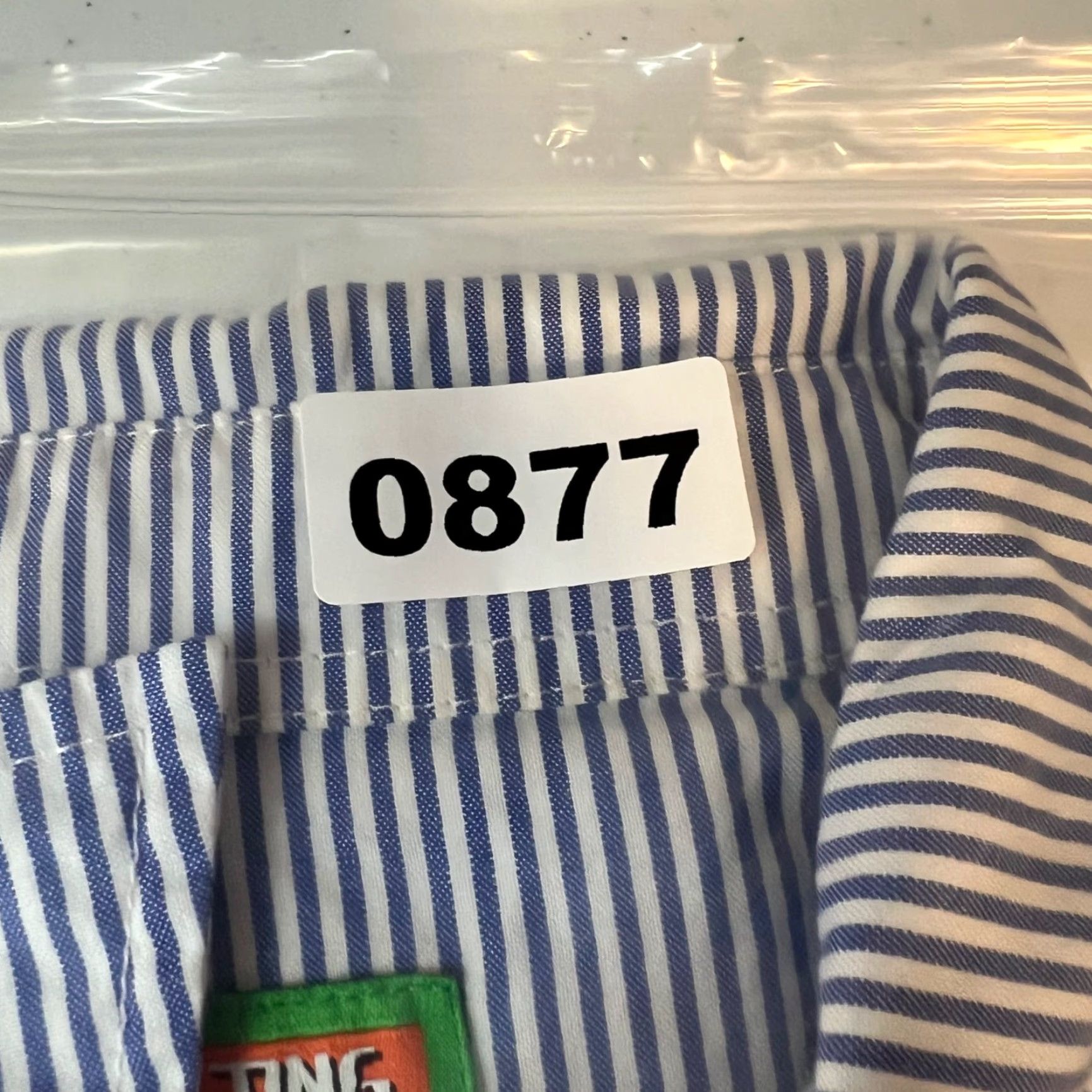 Vintage VINTAGE Melting Sadness Men's Short Sleeve Button-Up Shirt Size Medium Blue Striped Cotton 90s Size US L / EU 52-54 / 3 - 8 Thumbnail