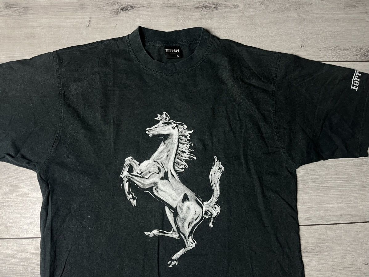 Ferrari Vintage Ferrari F1 Chrome Stallion RARE Chrome Horse T-shirt Size US XL / EU 56 / 4 - 3 Thumbnail