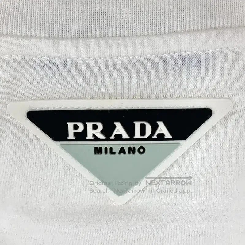 Other Prada White Cotton T-Shirt for Women. Size S / US 4 / IT 40 - 4 Thumbnail