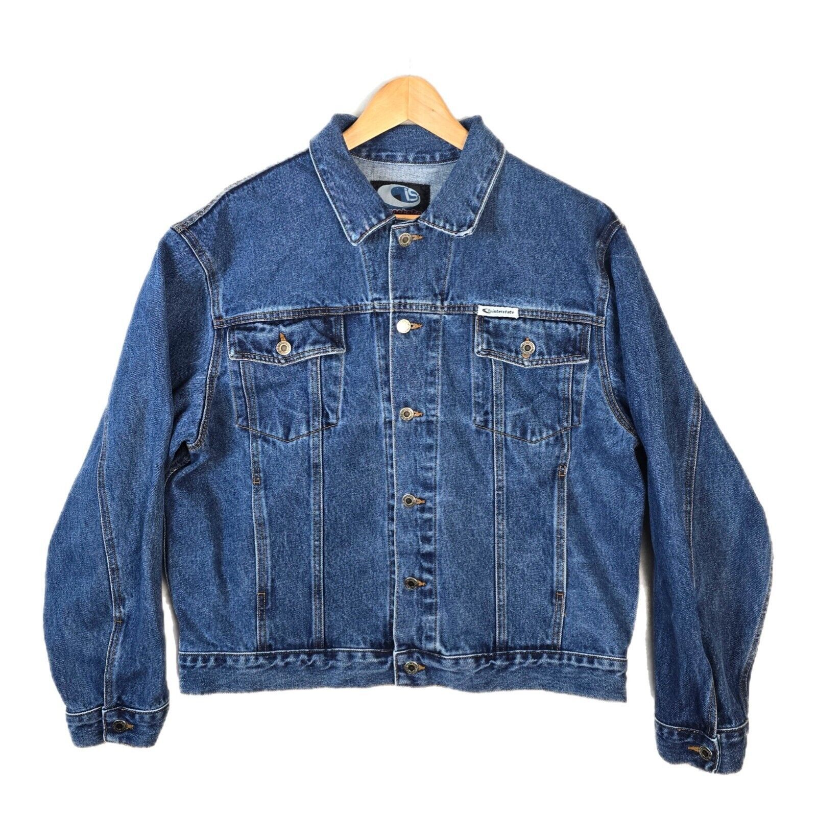 Vintage Vintage Interstate IS Freestyle Clothing Denim Jacket Sz XL Size US XL / EU 56 / 4 - 1 Thumbnail