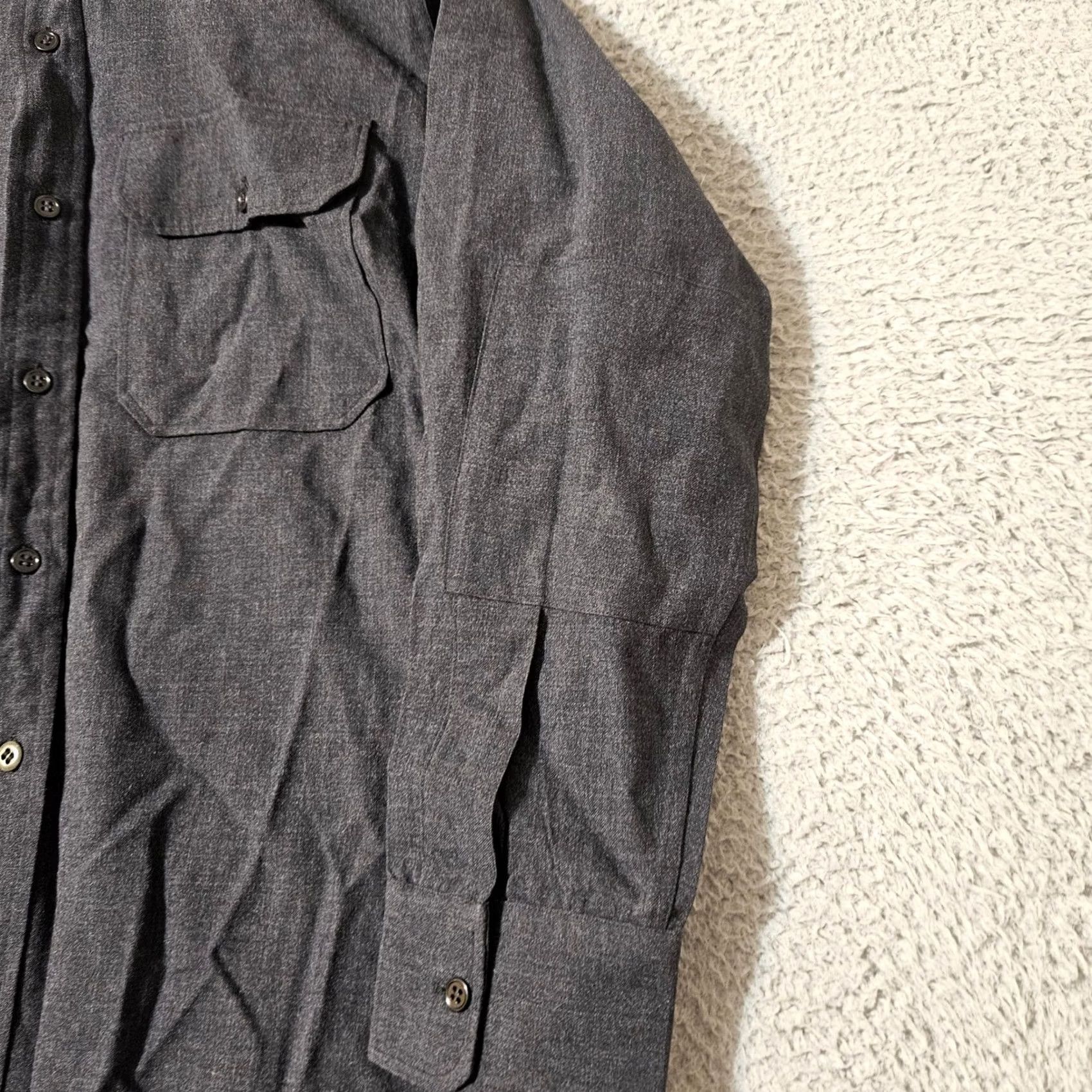 Vintage Cadet Store West Point Men's Long Sleeve Button Down Shirt Gray 16.5 1964 Size Regular Mens Size US XL / EU 56 / 4 - 6 Thumbnail