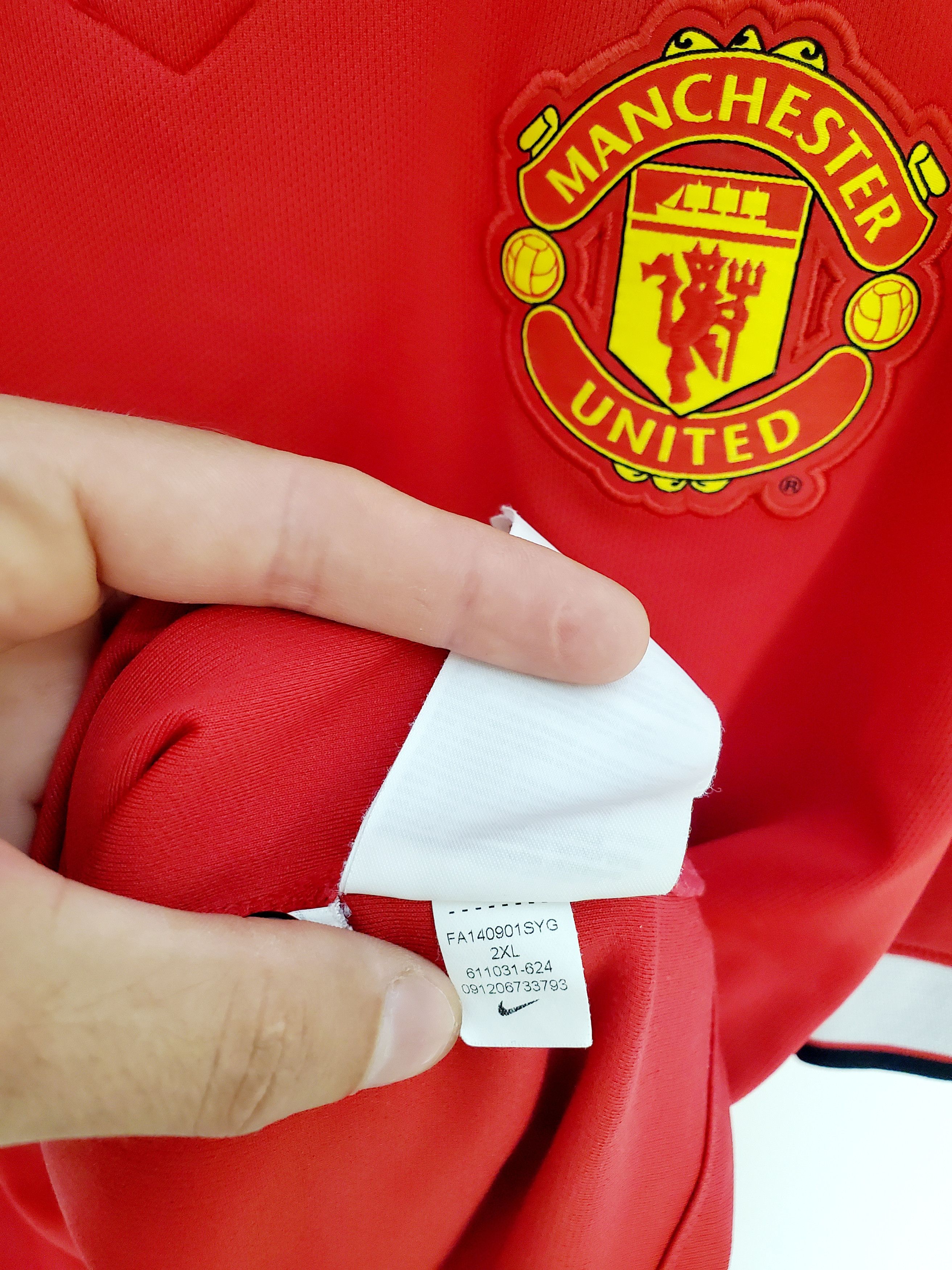 Nike MANCHESTER UNITED 2014 2015 HOME JERSEY NIKE perfect condit Size US XXL / EU 58 / 5 - 5 Thumbnail
