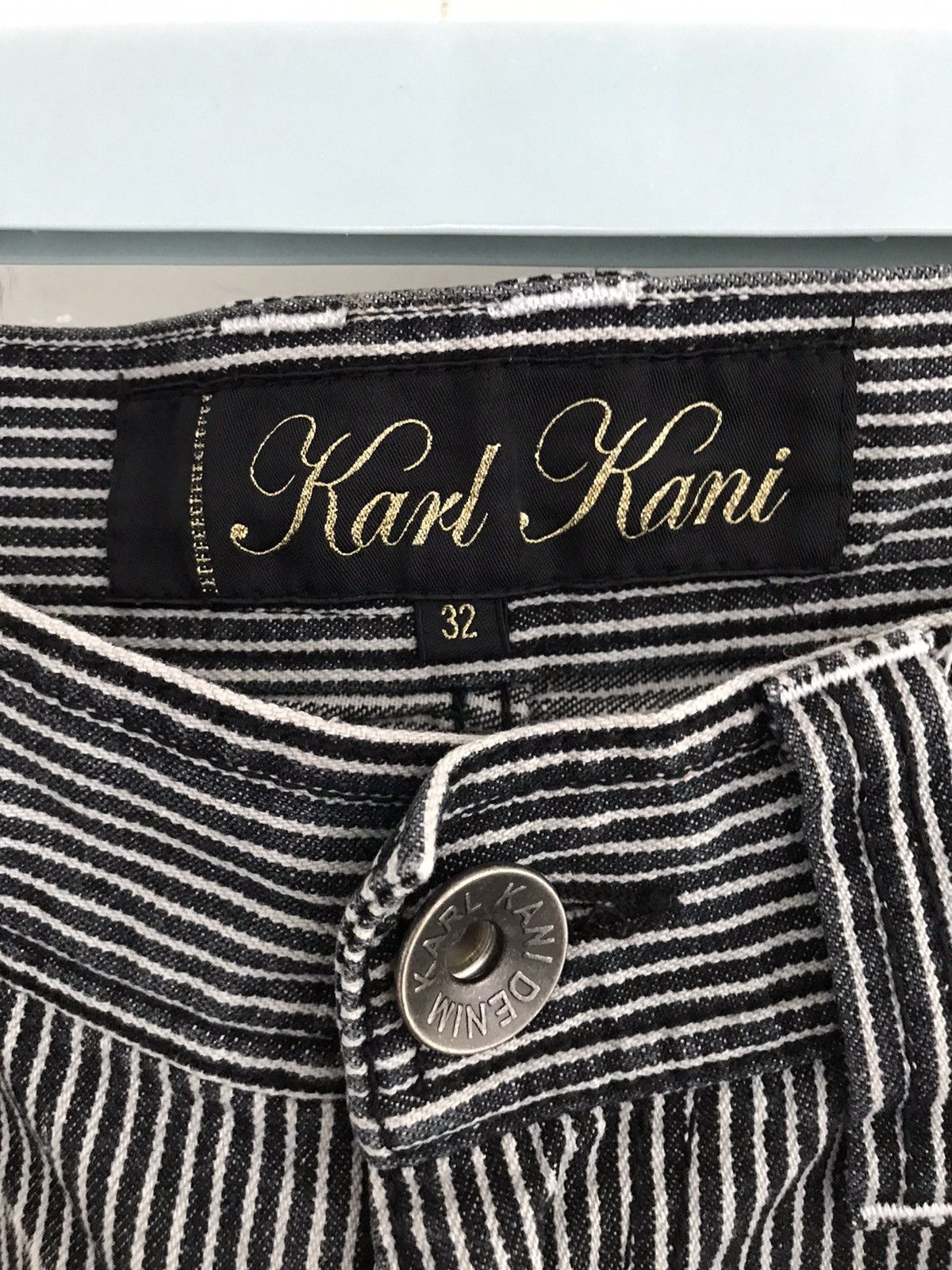 Karl Kani Karl Kani Ripped Hickory Carpenter Denim Jeans Size US 32 / EU 48 - 21 Thumbnail