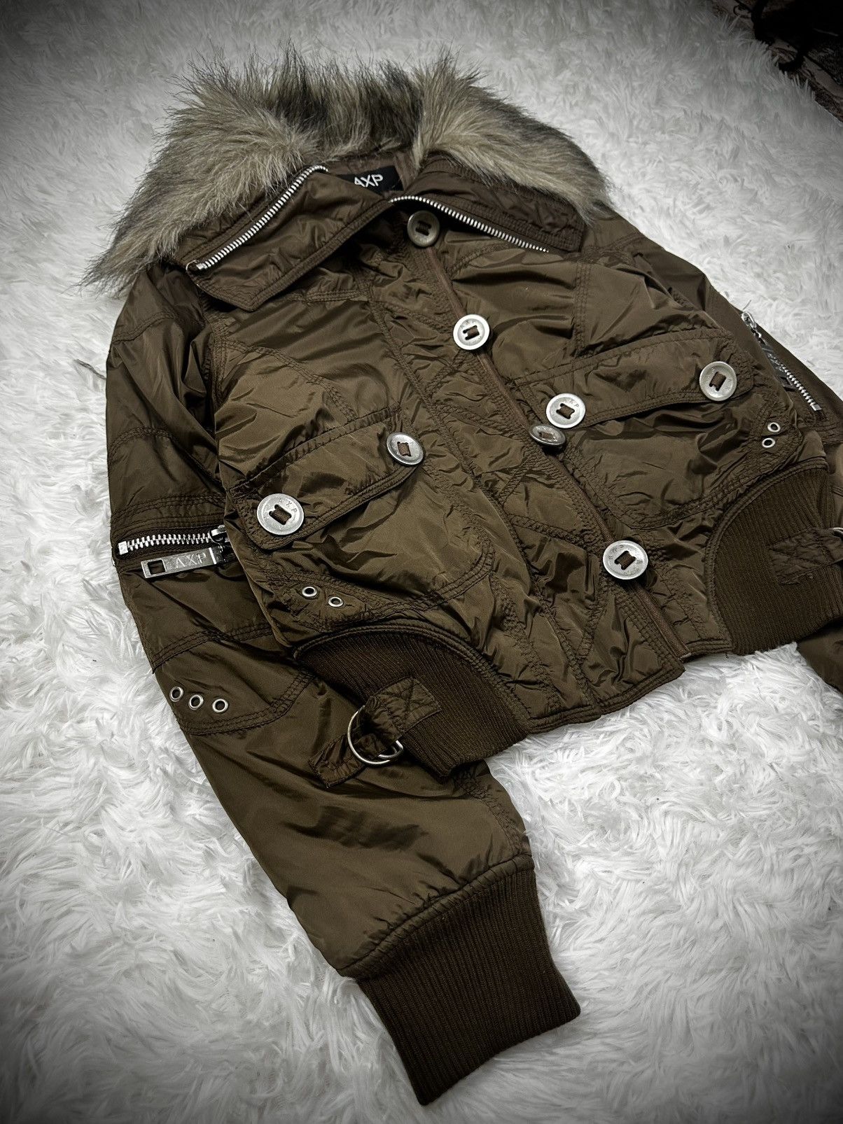 Japanese Brand 💥rare💥 japanese brand A.X.P fur high neck goa jacket Size US M / EU 48-50 / 2 - 2 Thumbnail