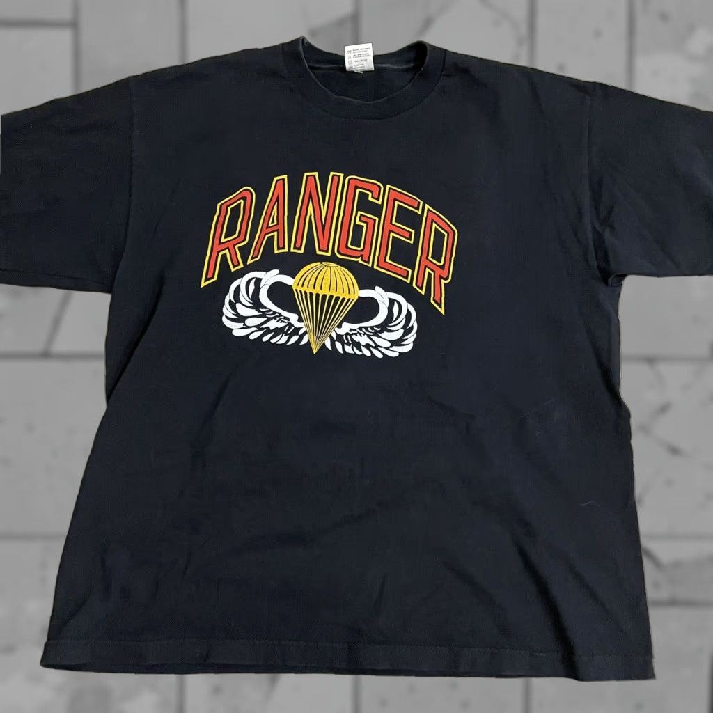 Vintage VINTAGE Murina Ranger Graphic USA Cotton Tee Mens XL Black Size US XL / EU 56 / 4 - 1 Thumbnail