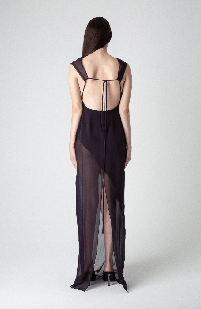 Peter Do $1550 Peter Do Combo Open Back Gown Size XS / US 0-2 / IT 36-38 - 3 Thumbnail