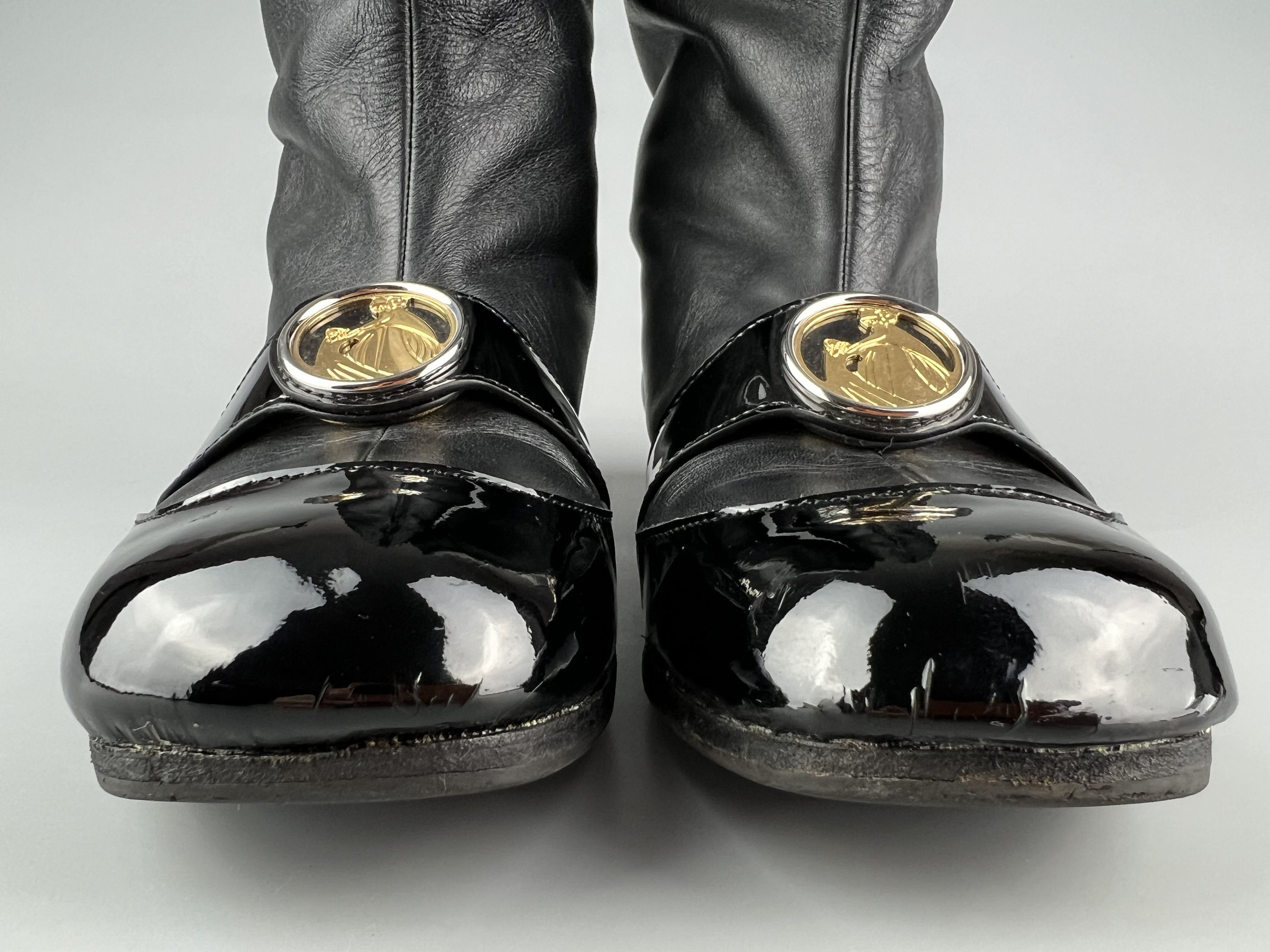 Lanvin Lanvin Vintage Black Leather Boots Size 39 Size US 8 / IT 38 - 9 Thumbnail
