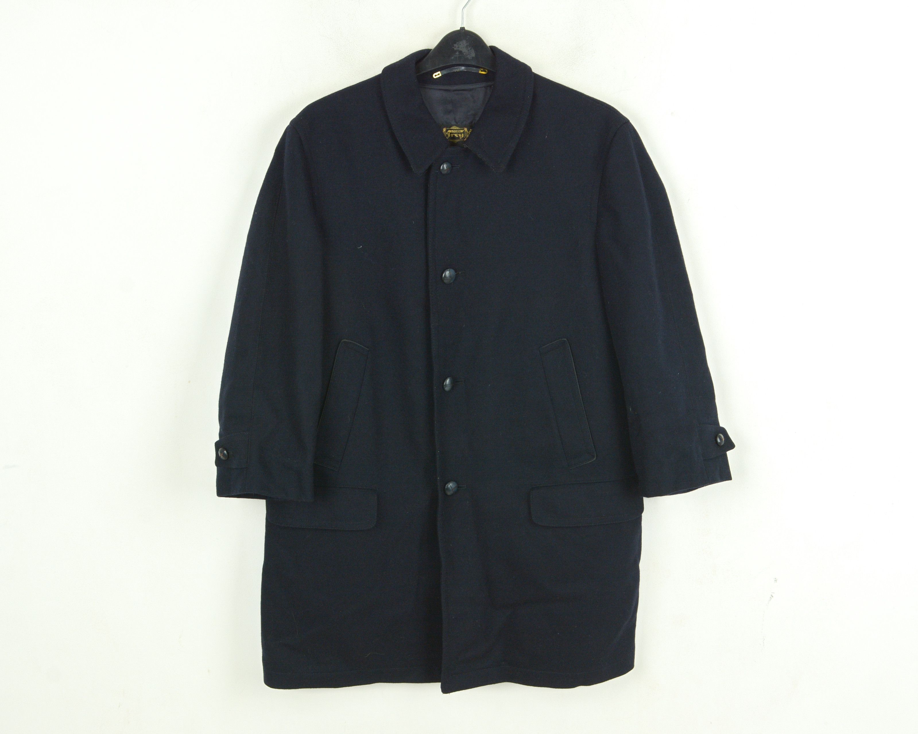 Vintage LODEN FREY Men L Wool Jacket Over Coat Winter EU 52 Warm Mac Size US L / EU 52-54 / 3 - 3 Thumbnail