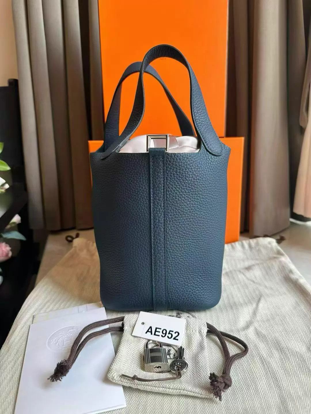 Hermes Hermès Picotin 18 Gray Silver Hdw W Full Set Mint Size ONE SIZE - 4 Thumbnail