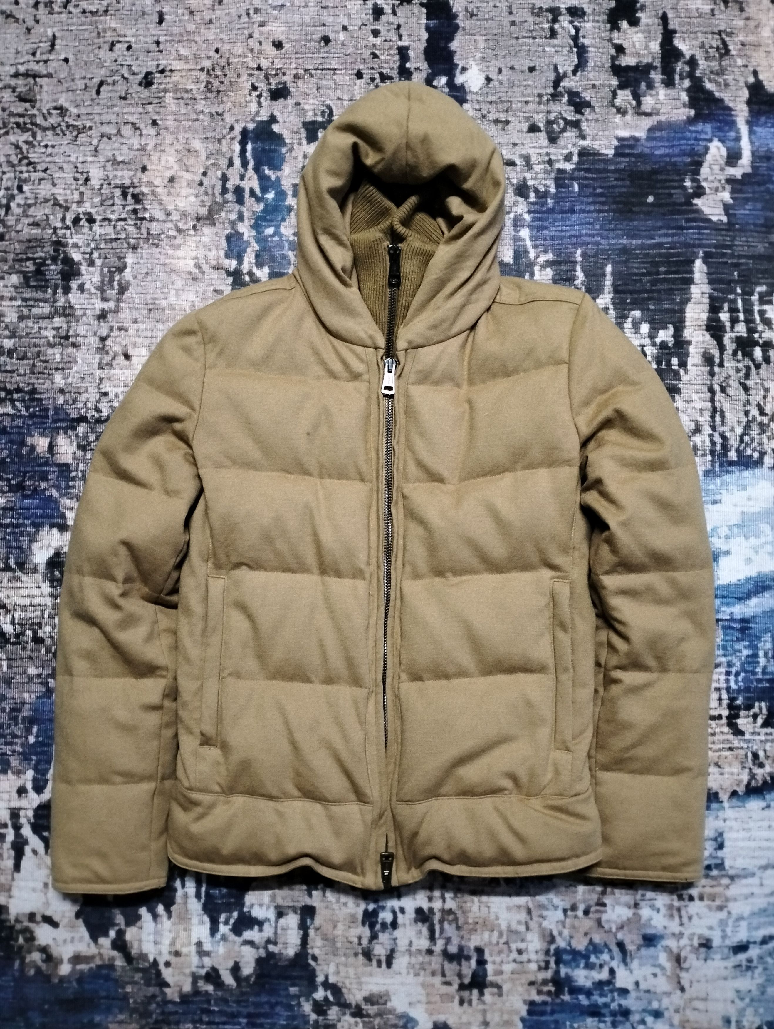 AKM AKM Wool Down Jacket Double Zipper Rare Design Size US S / EU 44-46 / 1 - 1 Thumbnail