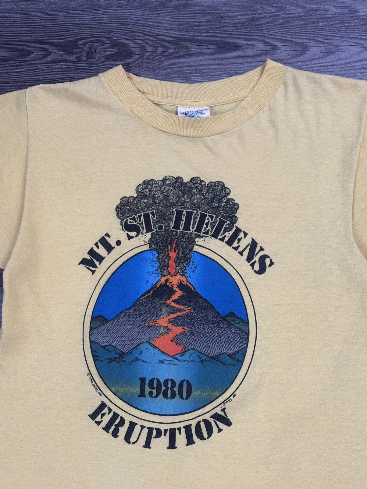 Vintage Rare Vintage 80’s Mt St Helens Eruption T Shirt Size US M / EU 48-50 / 2 - 2 Thumbnail