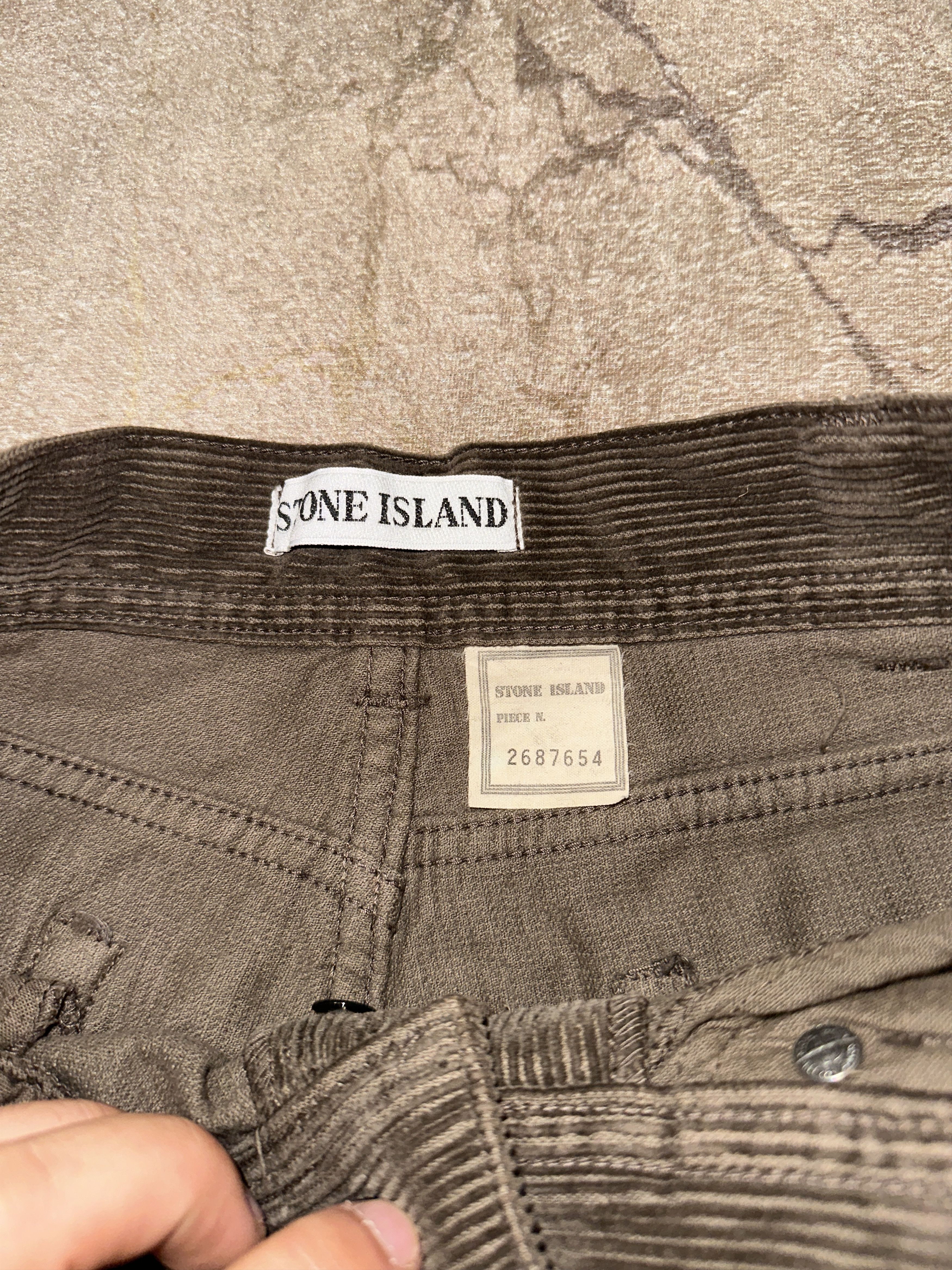 Stone Island Archive Stone Island Marina 1997 Corduroy Trousers Size 46 Size US 30 / EU 46 - 7 Thumbnail