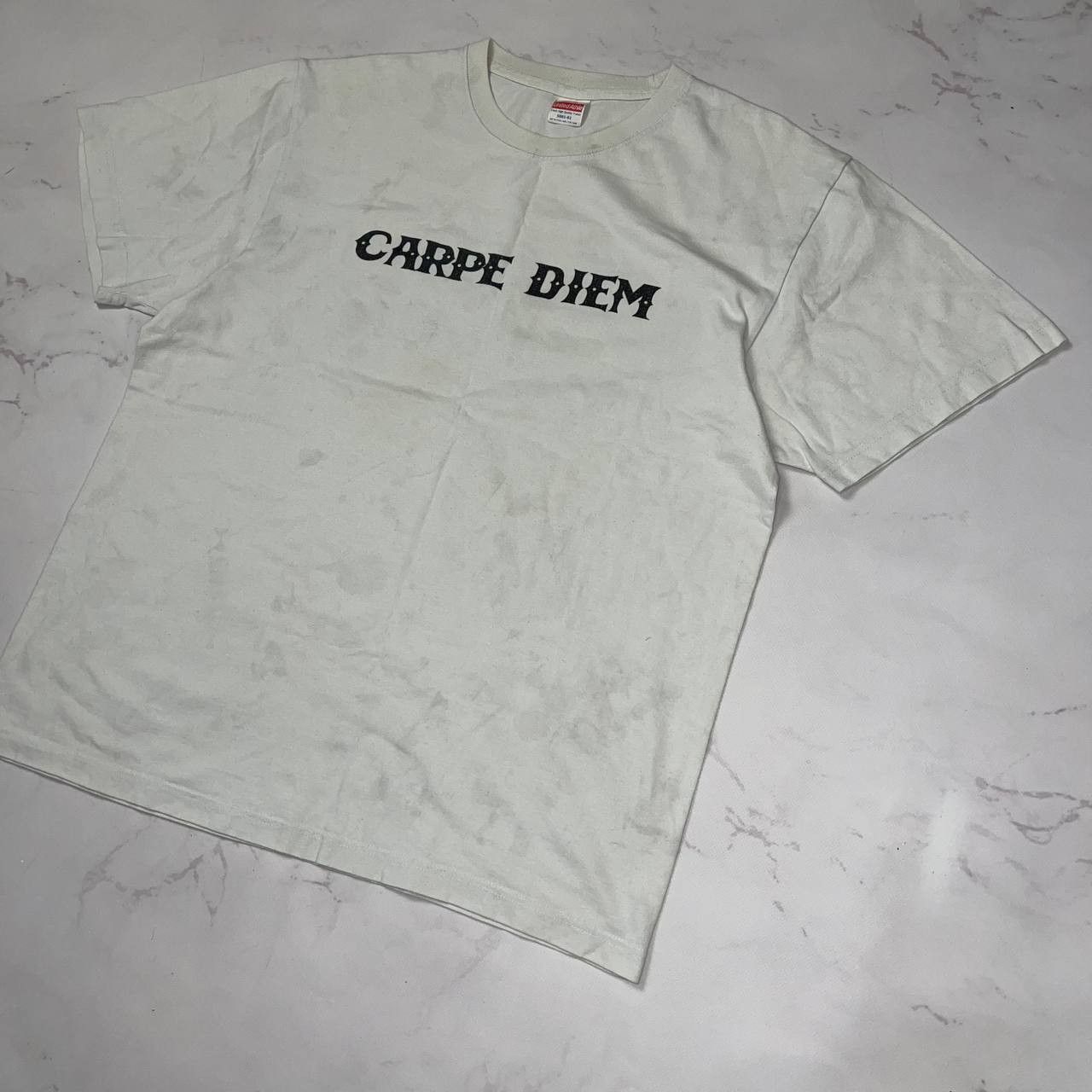 Vintage Capre Diem Brazilian Jiu-Jitsu Big Logo T Shirt White Size L Size US L / EU 52-54 / 3 - 10 Thumbnail