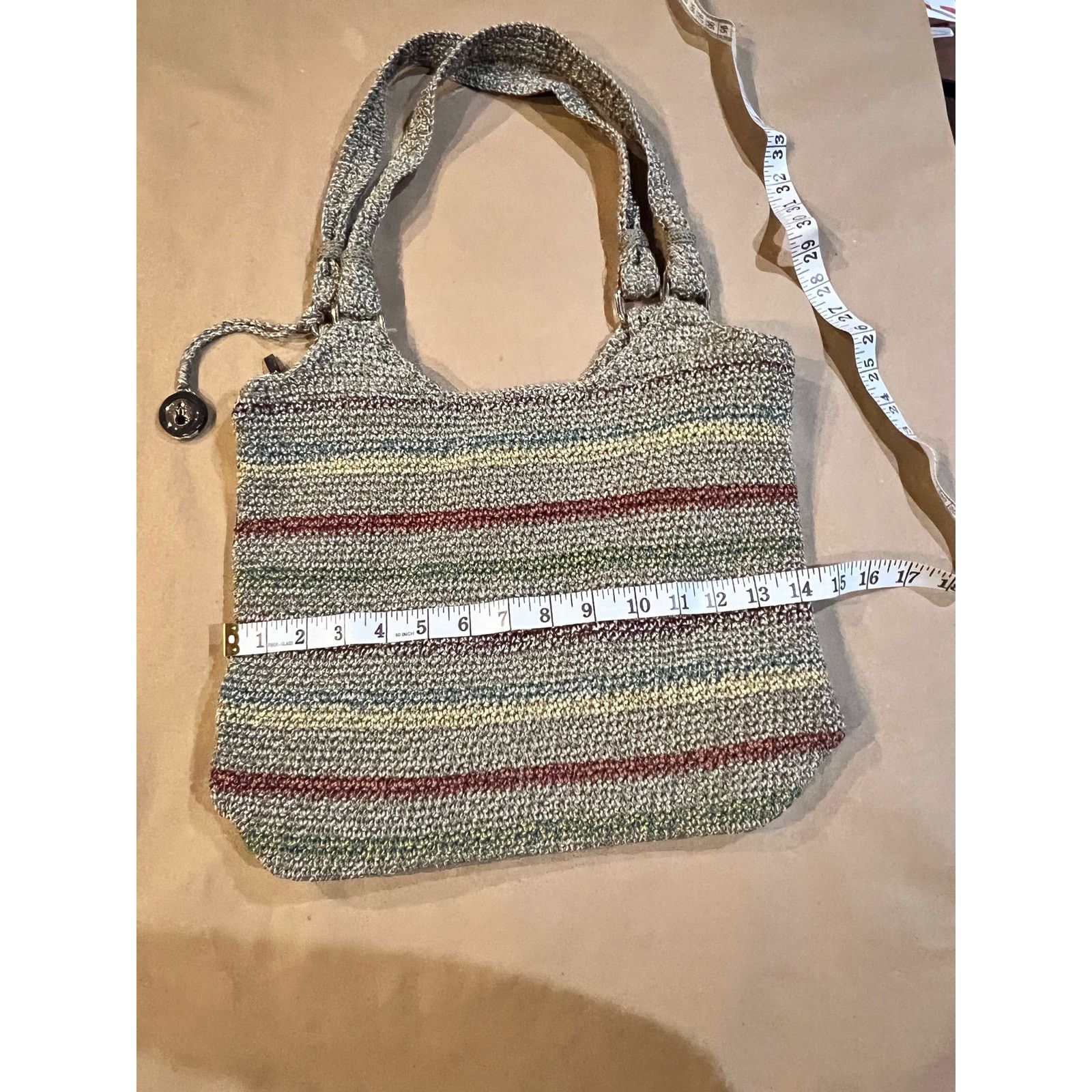The Sak The Sak Purse Shoulder Bag Multicolored Crochet Rainbow Boho Size ONE SIZE - 5 Thumbnail