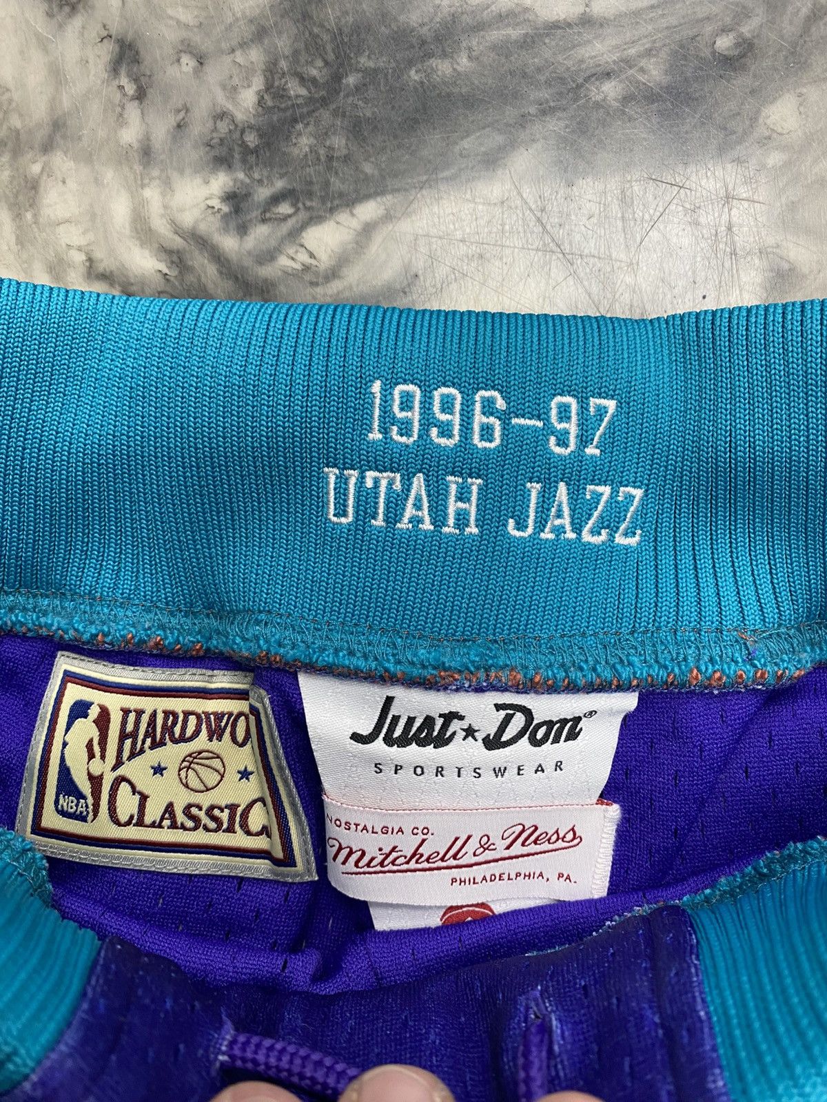 Just Don Just Don Utah jazz shorts purple road small authentic Size US 30 / EU 46 - 5 Thumbnail