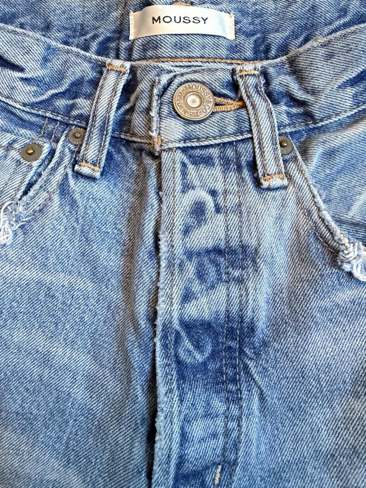 MOUSSY Moussy Light Blue Distressed Denim Jeans Size 24 Size 24" / US 00 / IT 34 - 2 Thumbnail