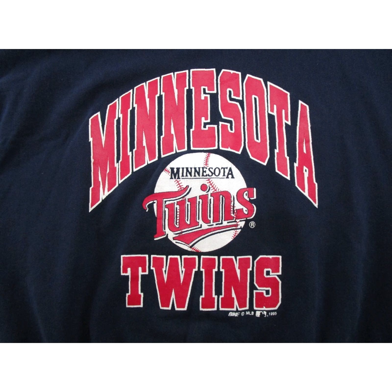Twins VINTAGE 90s 1995 Bike Minnesota Twins MLB Baseball Sweatshirt Size 2XL Read Size US XXL / EU 58 / 5 - 2 Thumbnail