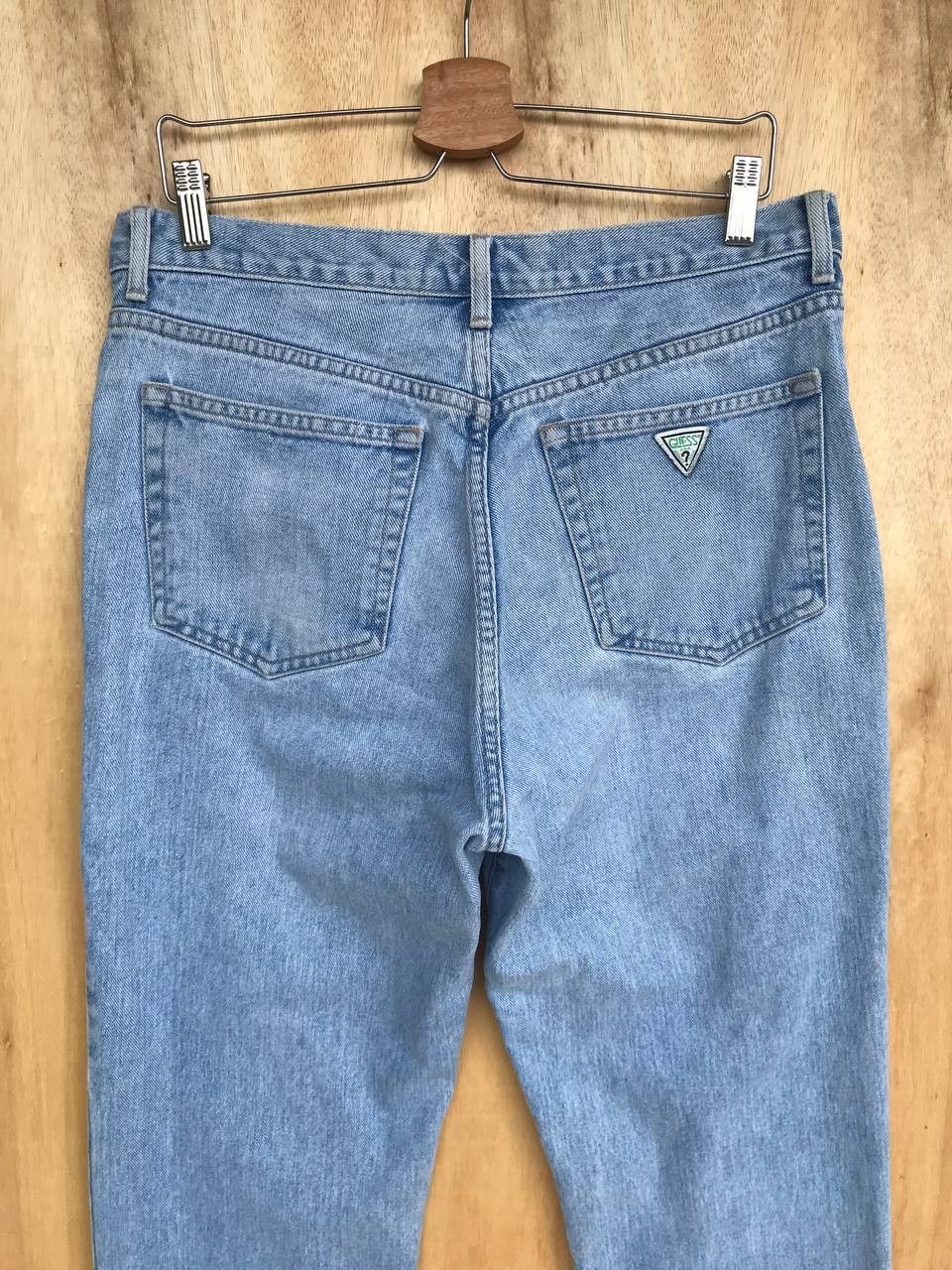 Georges Marciano VINTAGE 90s GUESS Georges Marciano FADED LIGHTWASH DENIM Size US 33 - 4 Thumbnail