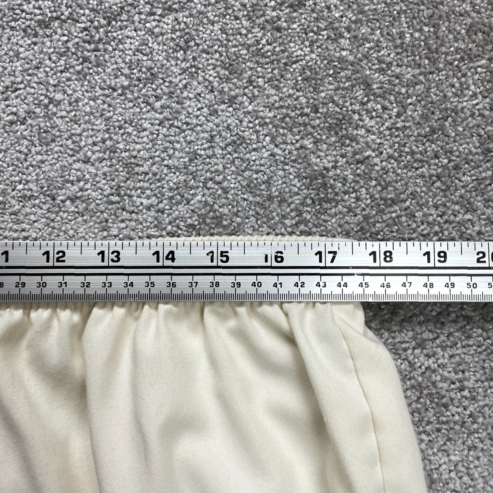 Vintage Sasson Dress Pants Women Cream Elastic Waist Straight Leg Trouser Workwear 34x28 Size 24" / US 00 / IT 34 - 4 Thumbnail