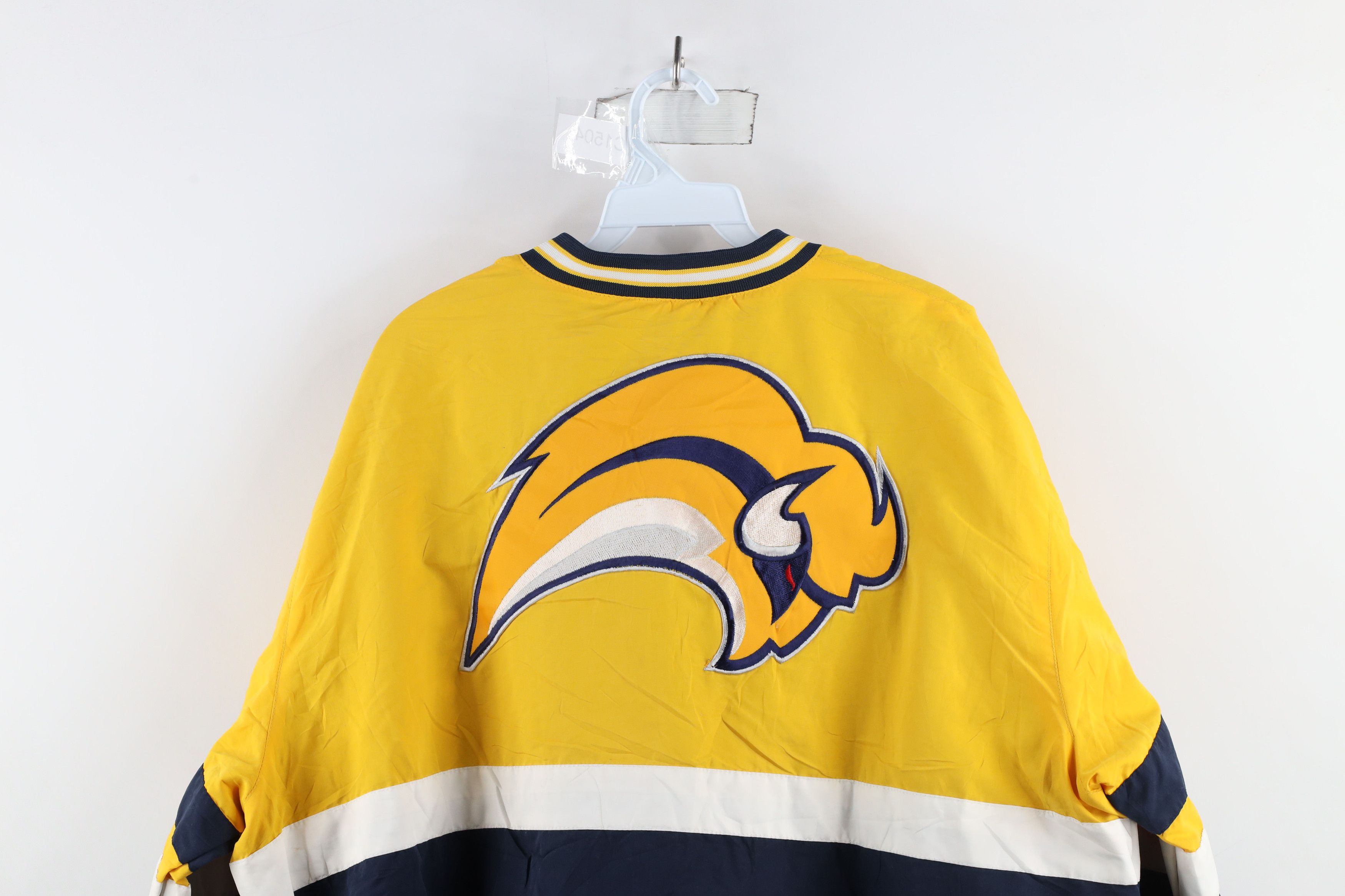Vintage Vintage Buffalo Sabres Hockey Pullover Windbreaker Jacket Size US XL / EU 56 / 4 - 14 Thumbnail