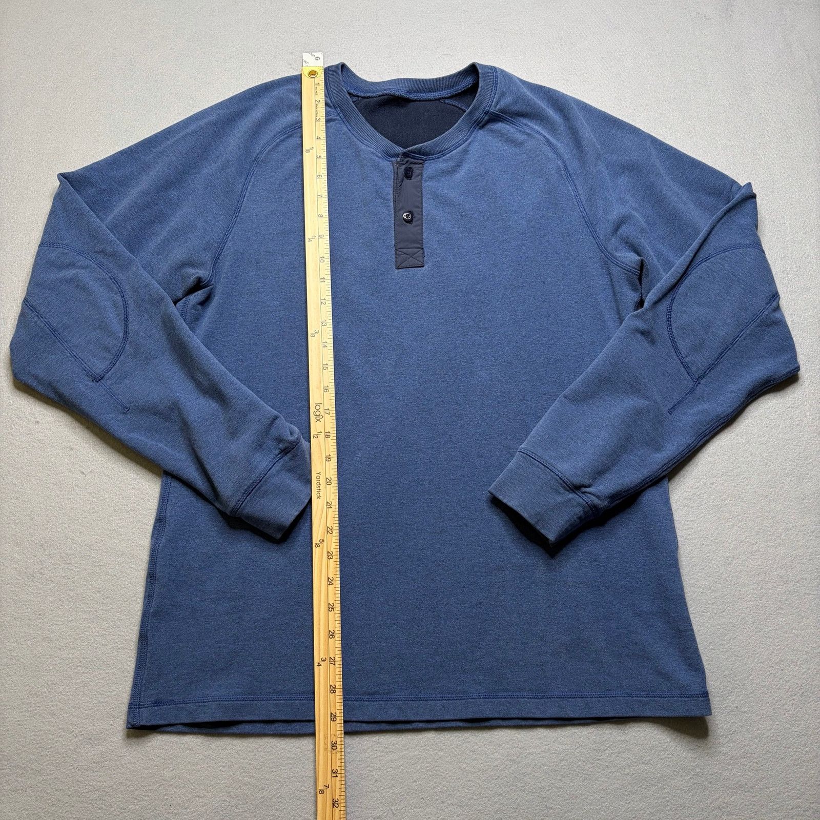 Lululemon Lululemon Men’s Blue Henley Pullover Long Sleeve Size M/L Size US L / EU 52-54 / 3 - 5 Thumbnail
