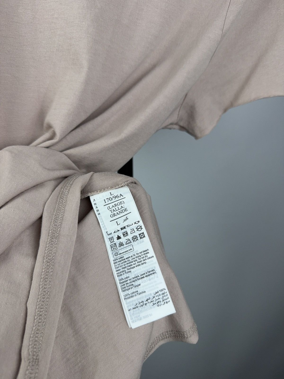 Allsaints Avant Garde Luxury AllSaints Soft Blush Pink Cotton T-Shirt Size L / US 10 / IT 46 - 6 Thumbnail