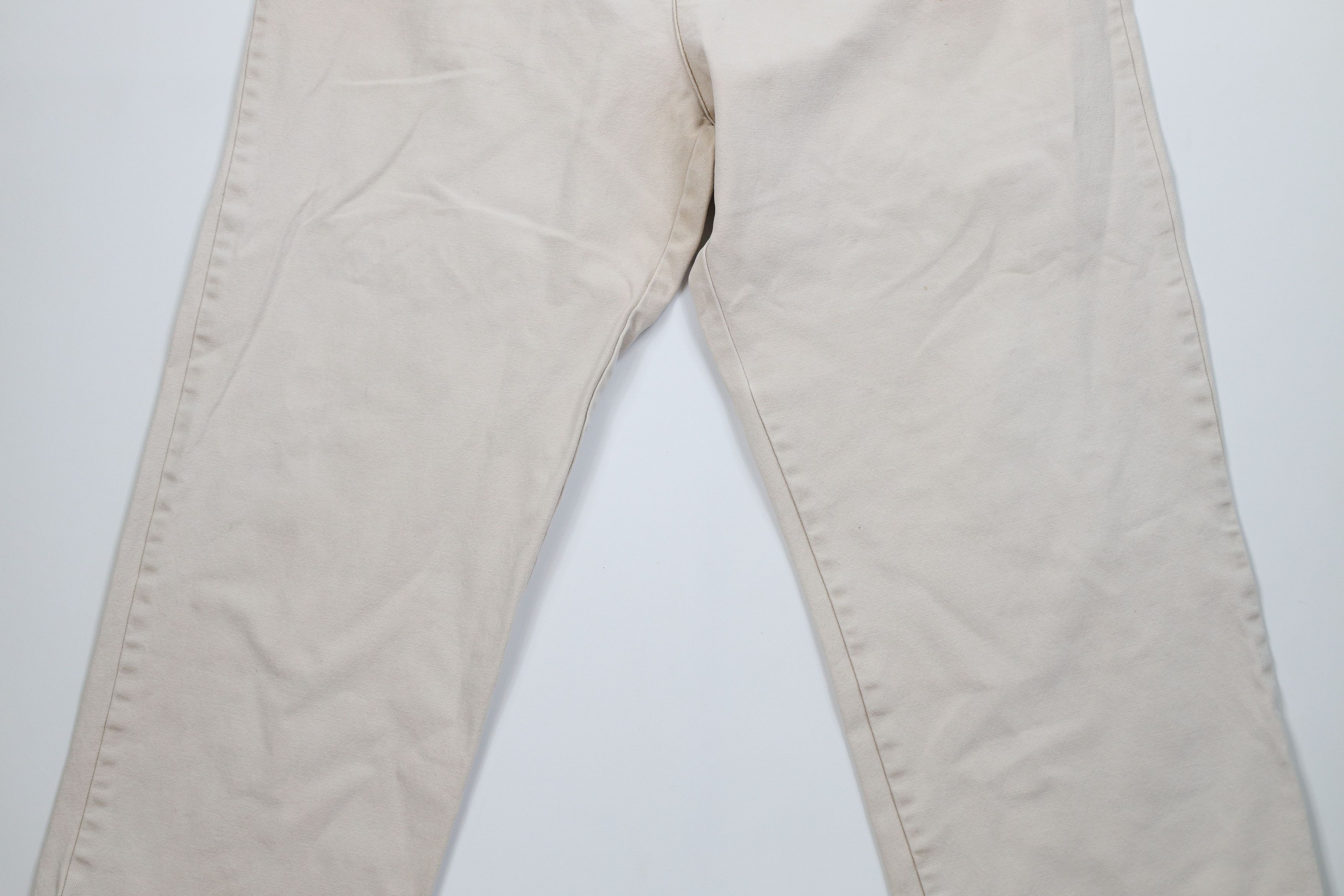 Vintage Vintage 90s Button Fly Canvas Tie Back Pants Brown USA Size US 42 / EU 58 - 3 Thumbnail