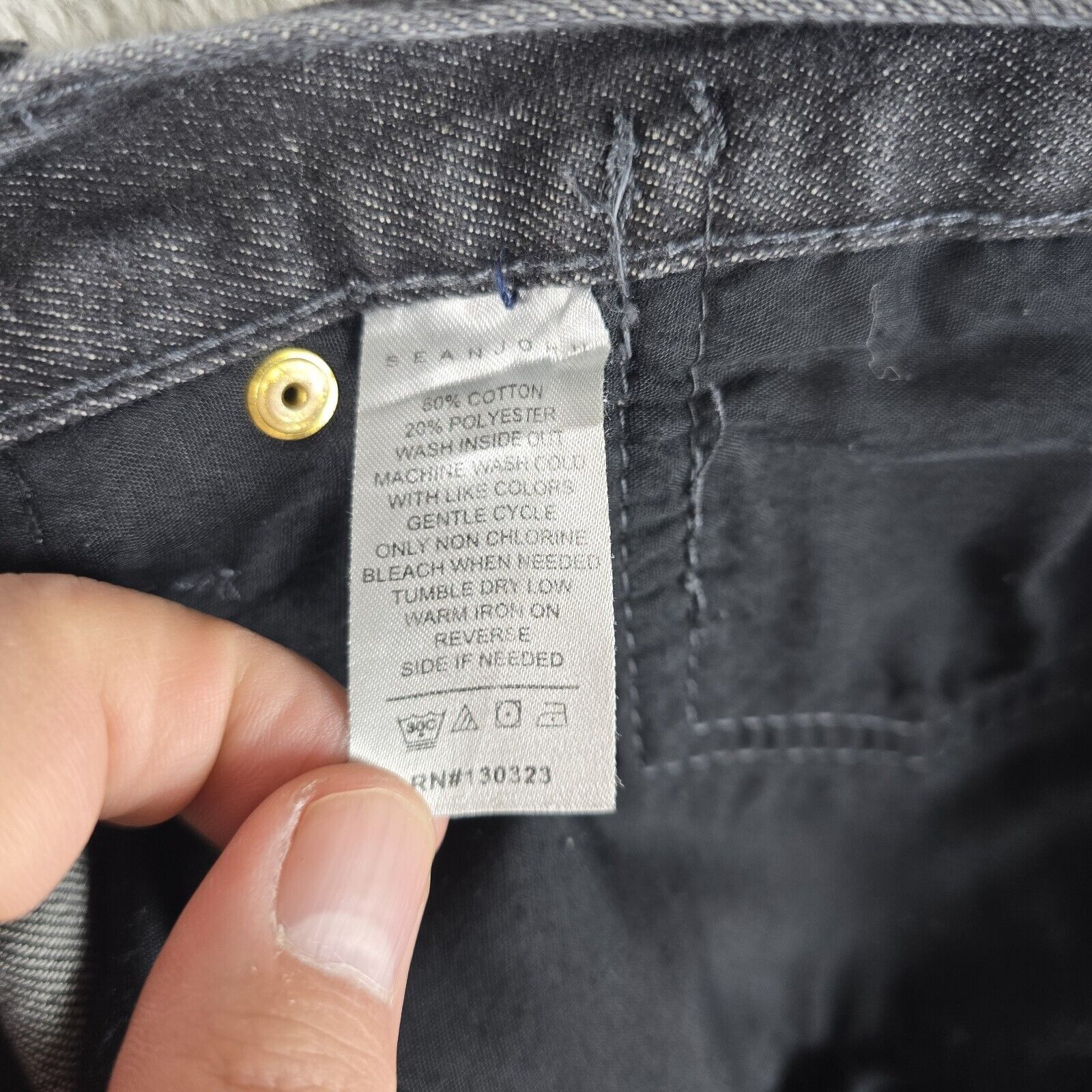 Sean John Vtg Y2K Sean John Jeans Men's 38x31 Black Faded Relaxed Size US 38 / EU 54 - 9 Thumbnail