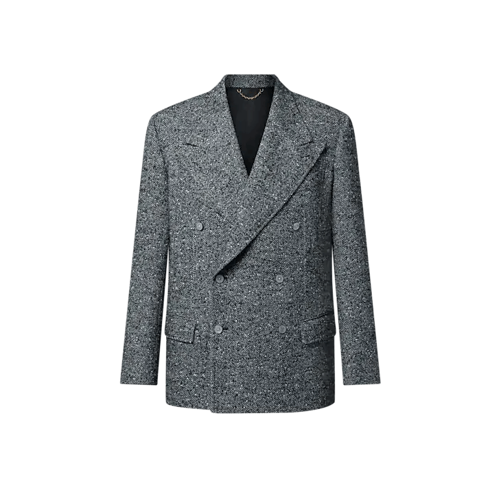 Double-Breasted Tweed Jacket